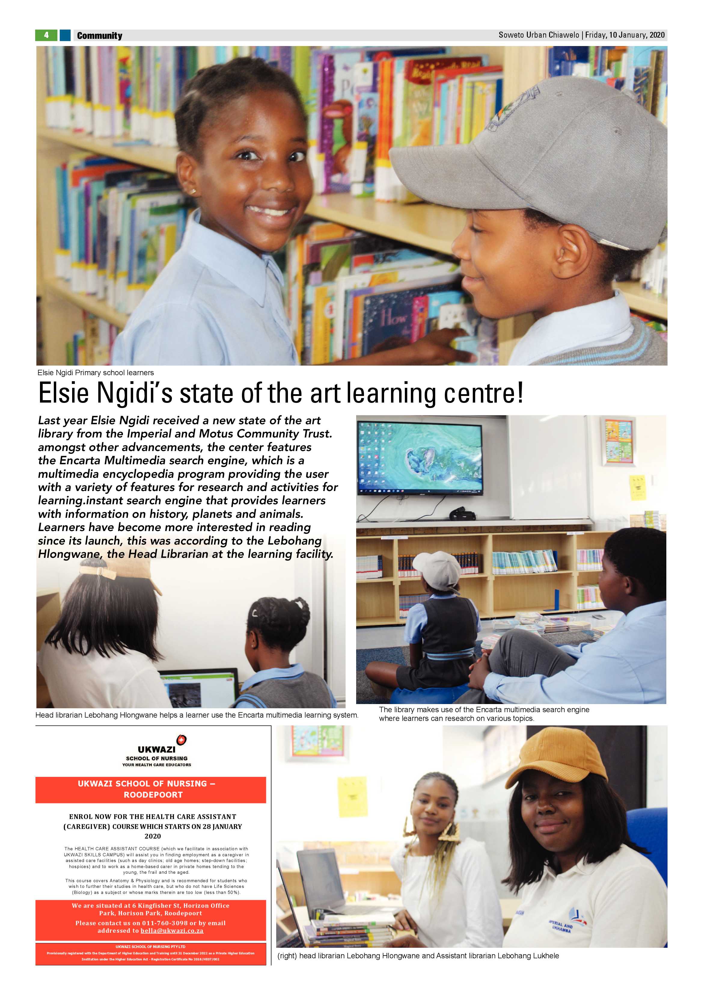 Chiawelo News – January 10, 2020 page 4