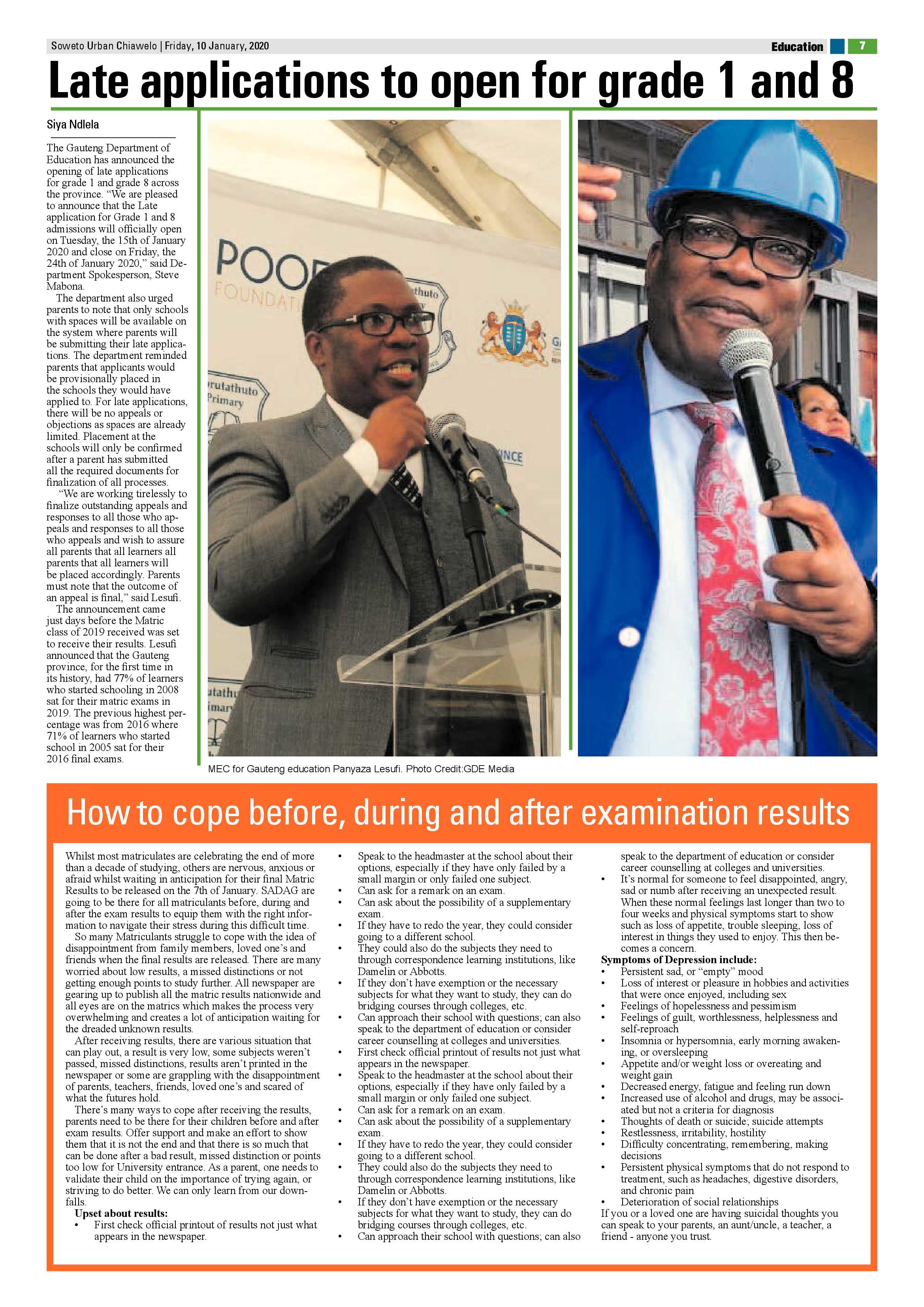 Chiawelo News – January 10, 2020 page 7