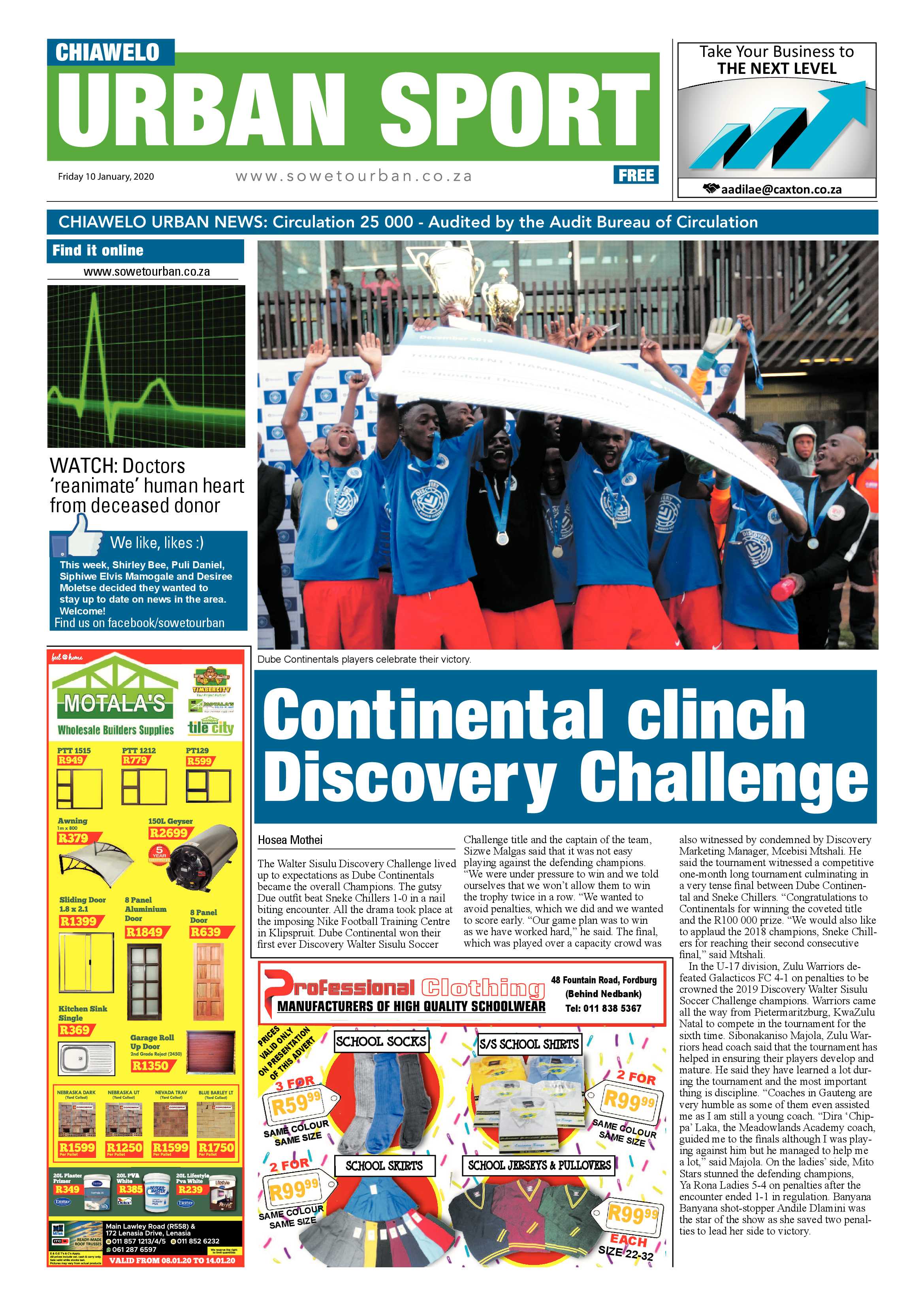 Chiawelo News – January 10, 2020 page 8