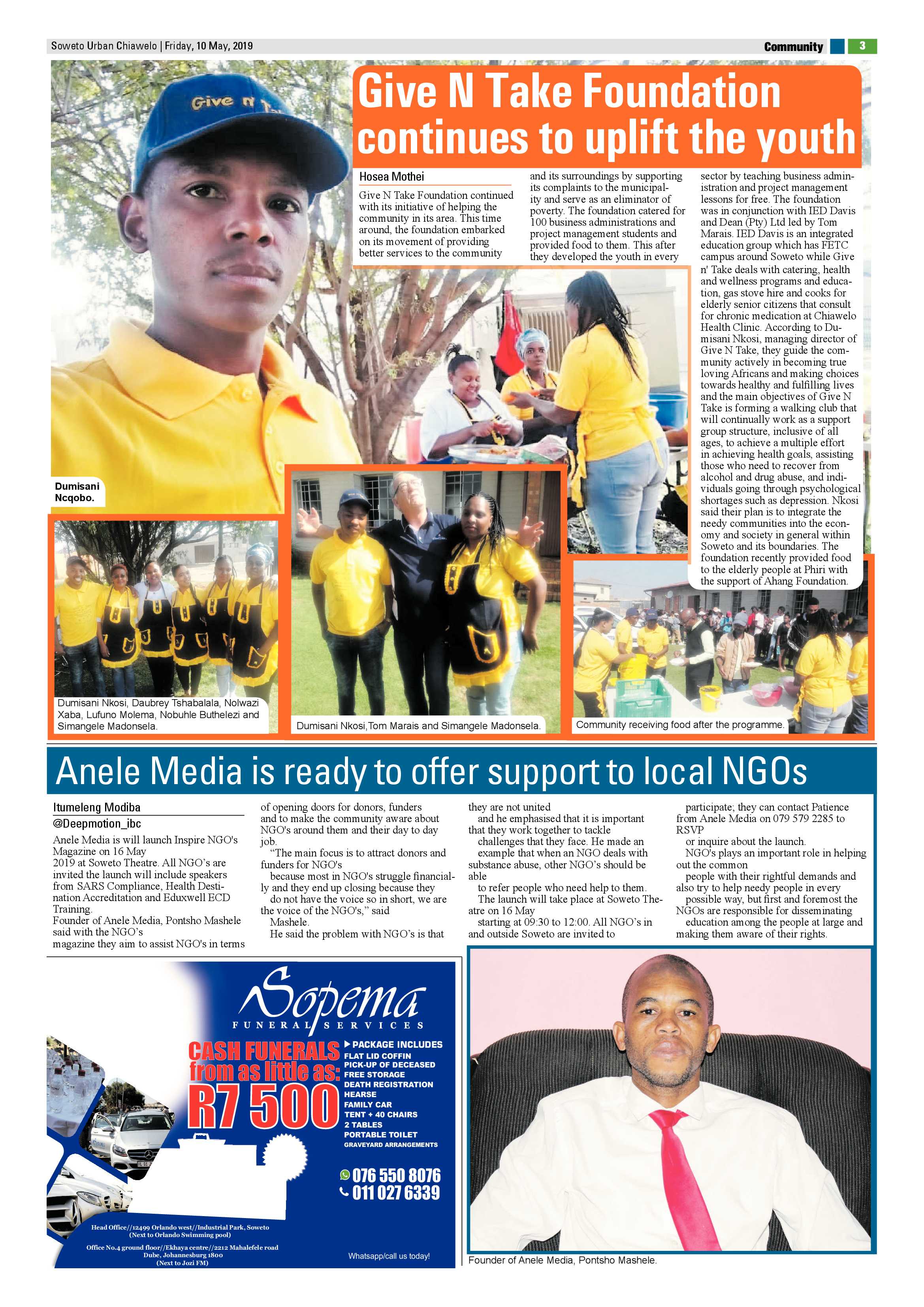 Chiawelo News – May 10, 2019 page 3