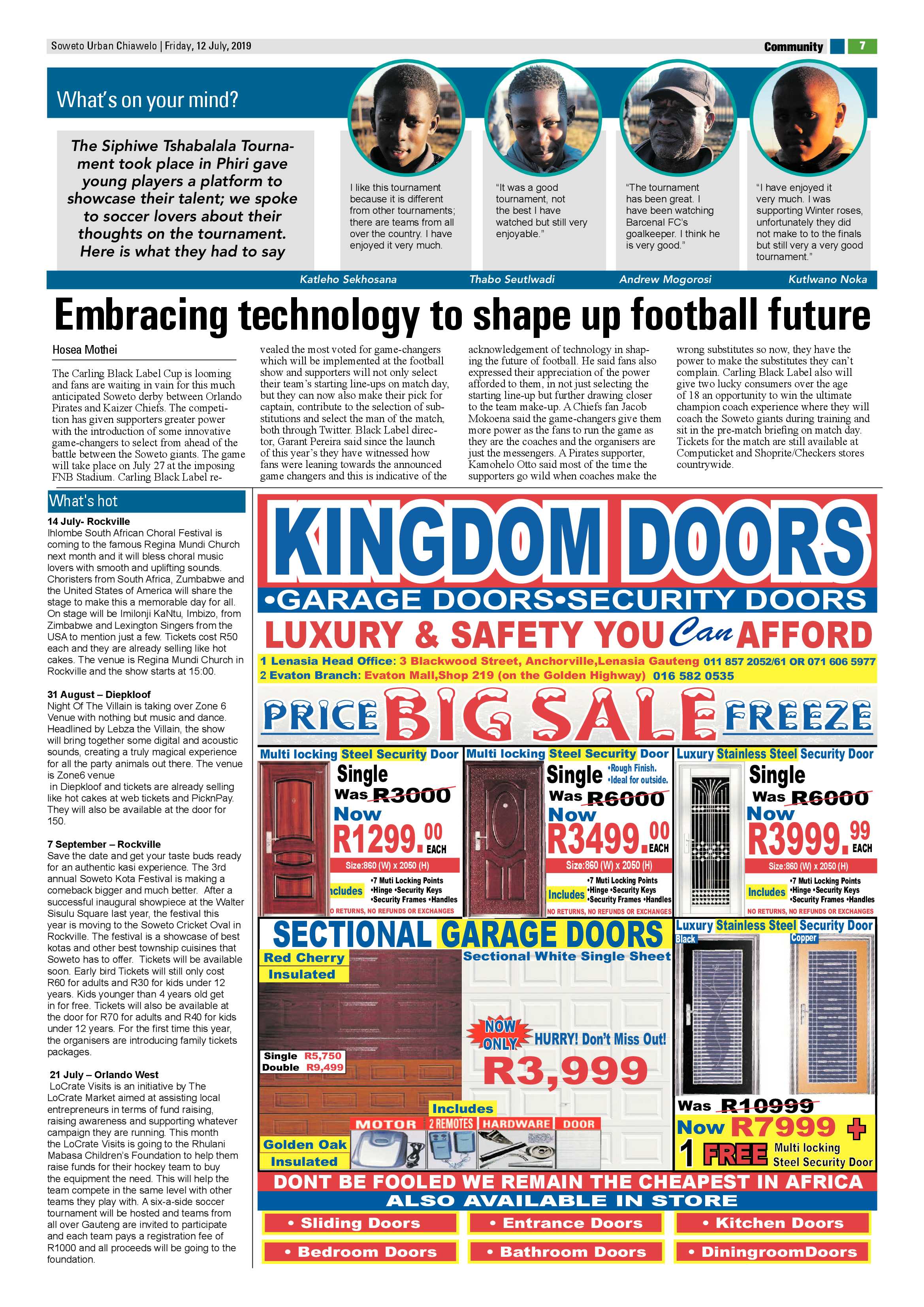 Chiawelo News – July 12, 2019 page 7