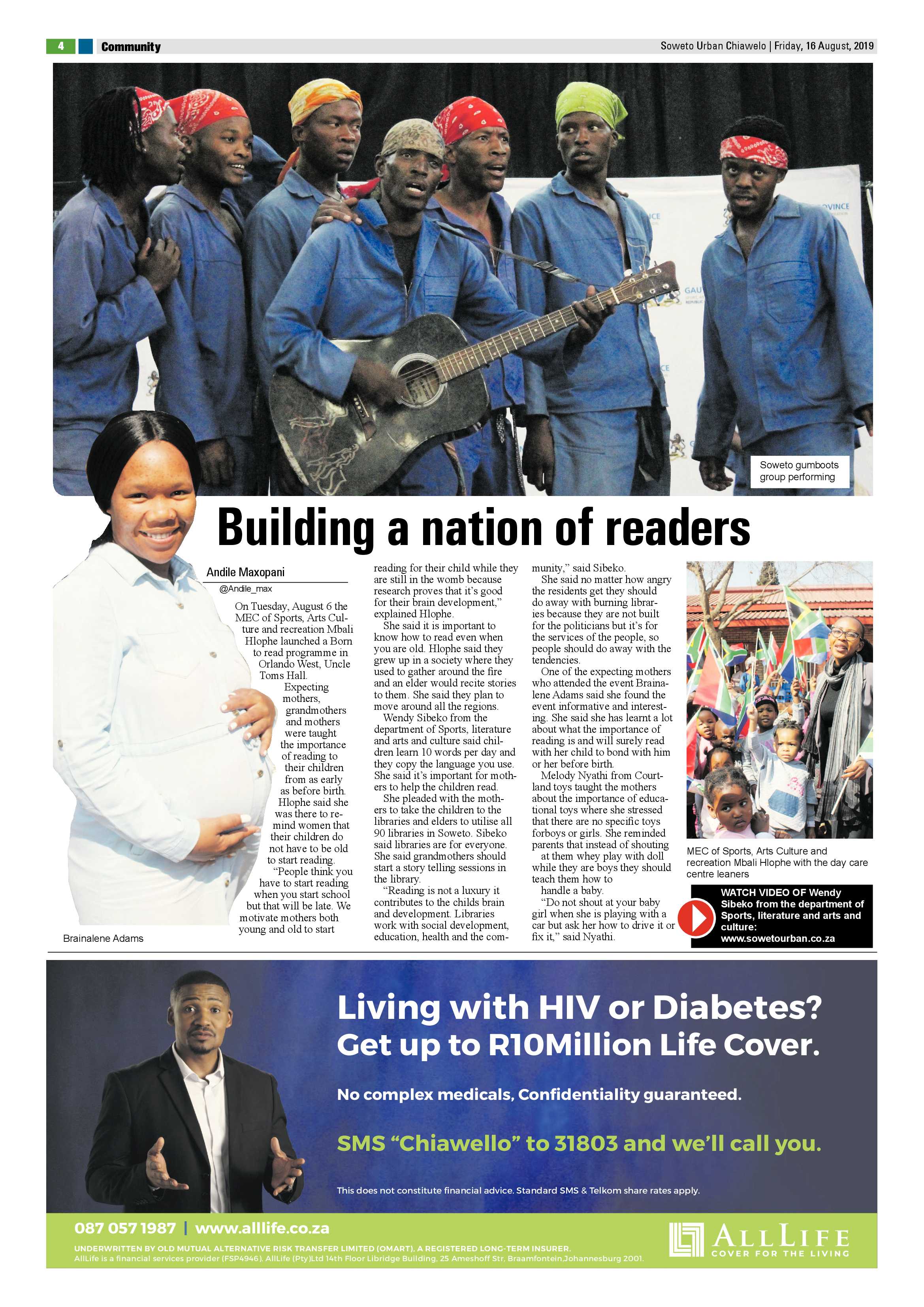 Chiawelo News – August 16, 2019 page 4