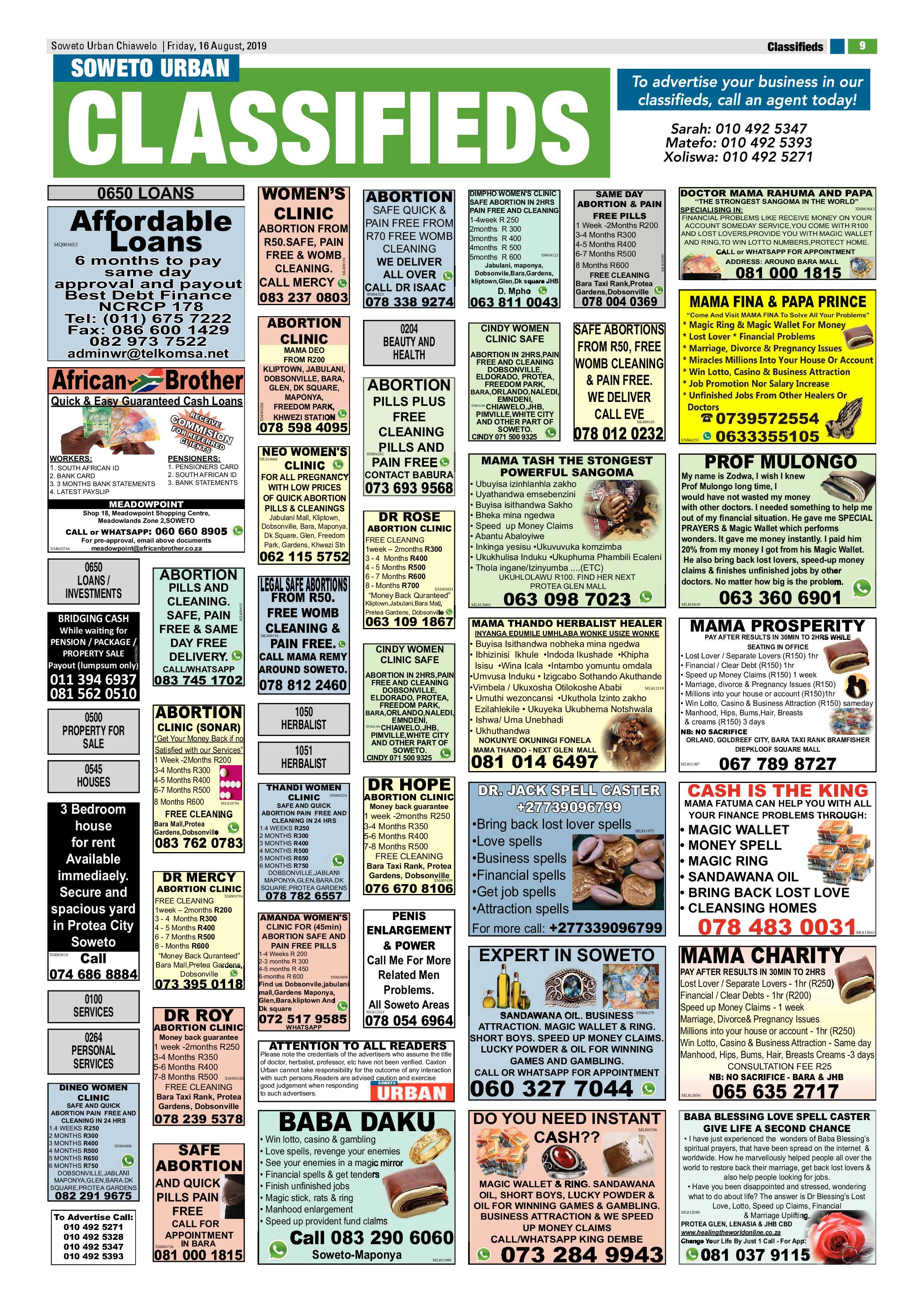 Chiawelo News – August 16, 2019 page 9