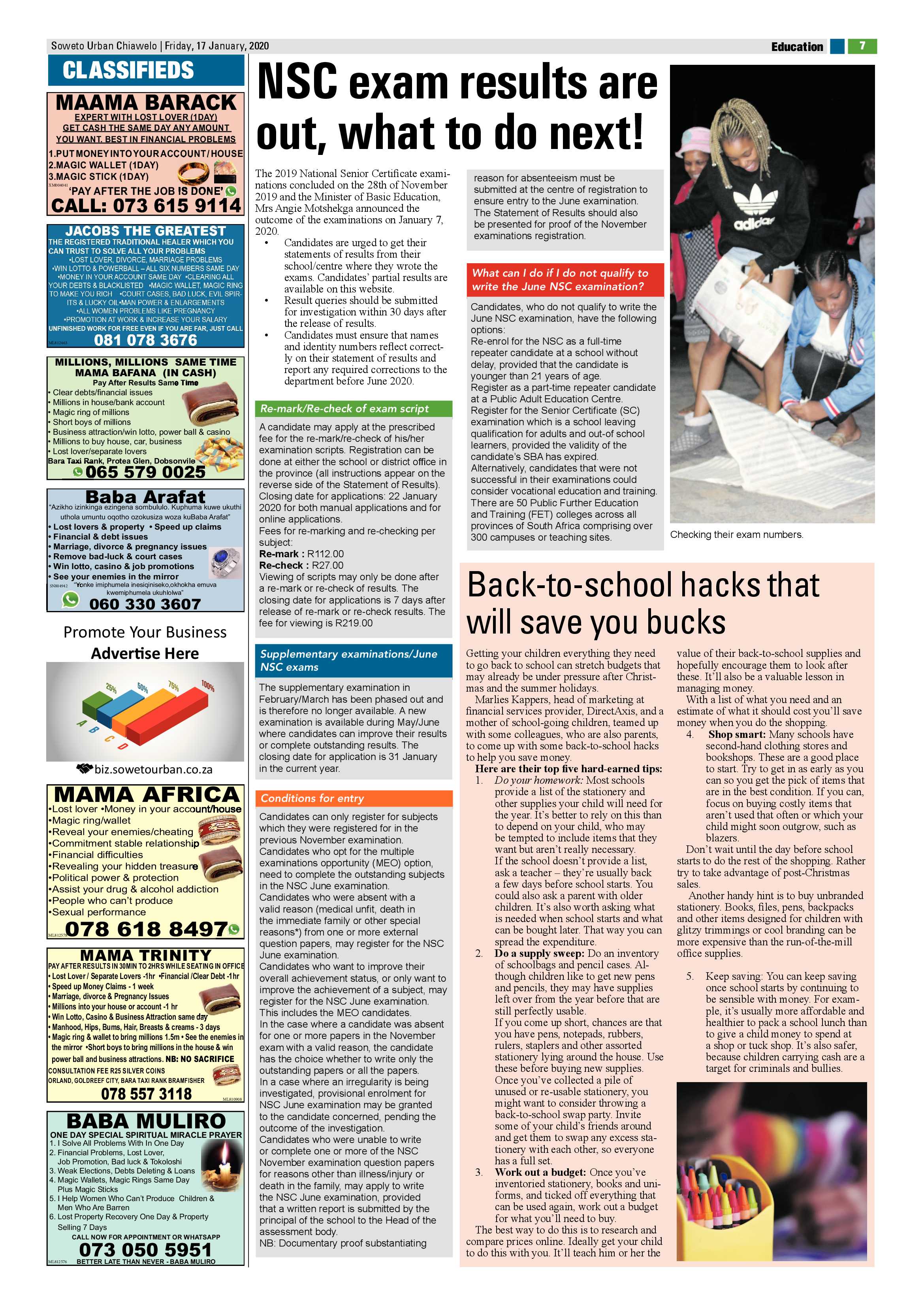 Chiawelo News – January 17, 2020 page 7