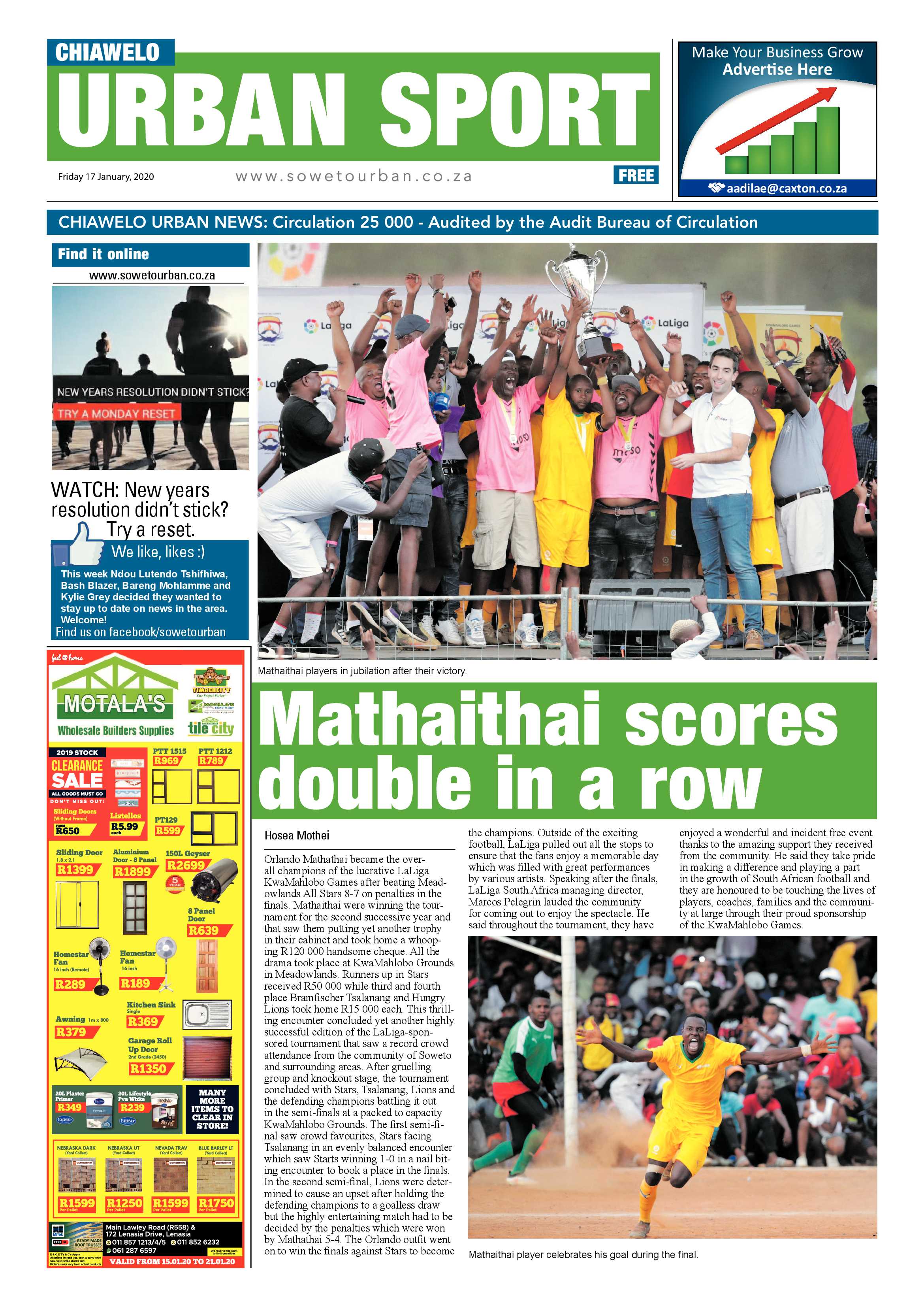 Chiawelo News – January 17, 2020 page 8