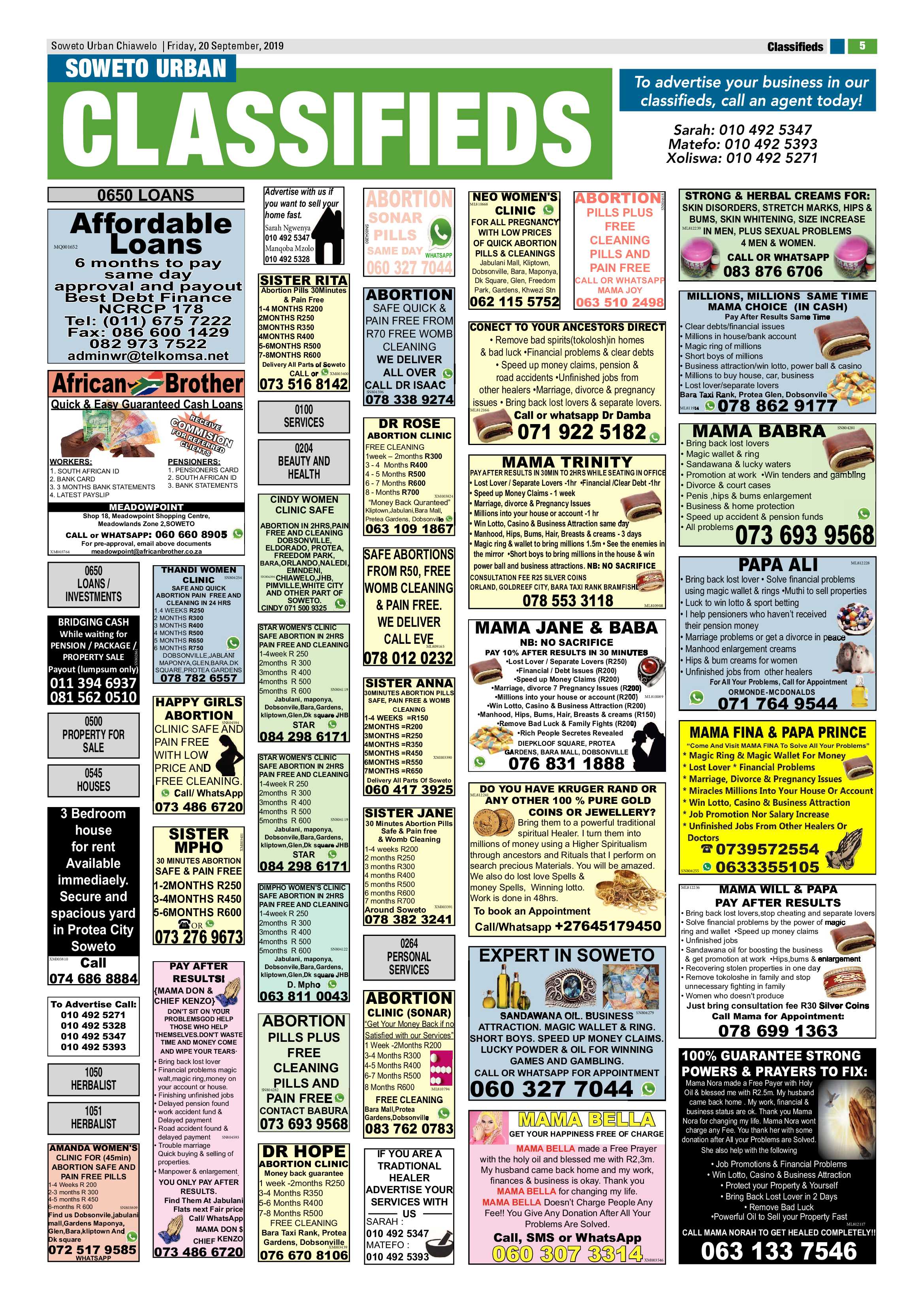 Chiawelo News – September 20, 2019 page 5
