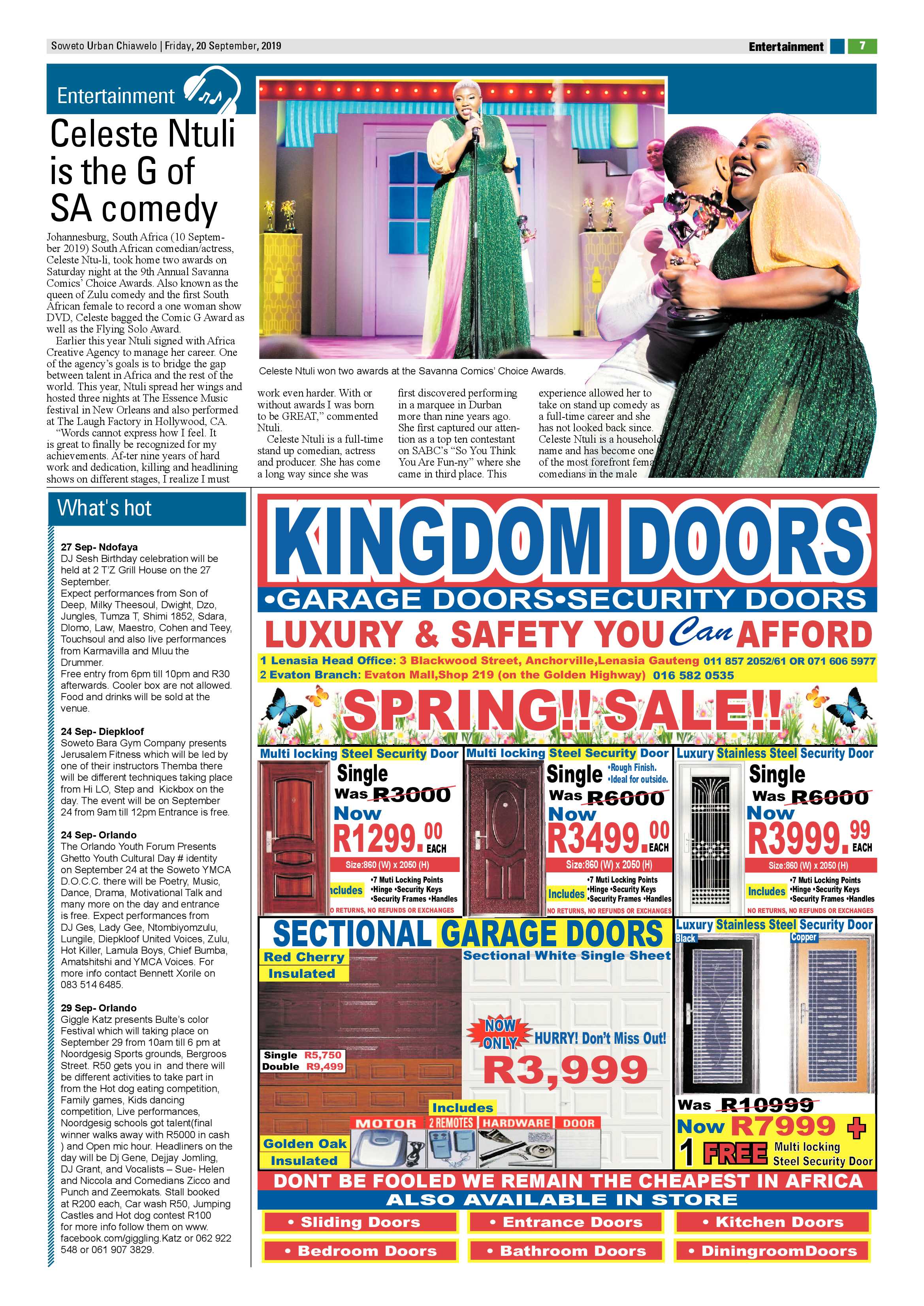 Chiawelo News – September 20, 2019 page 7