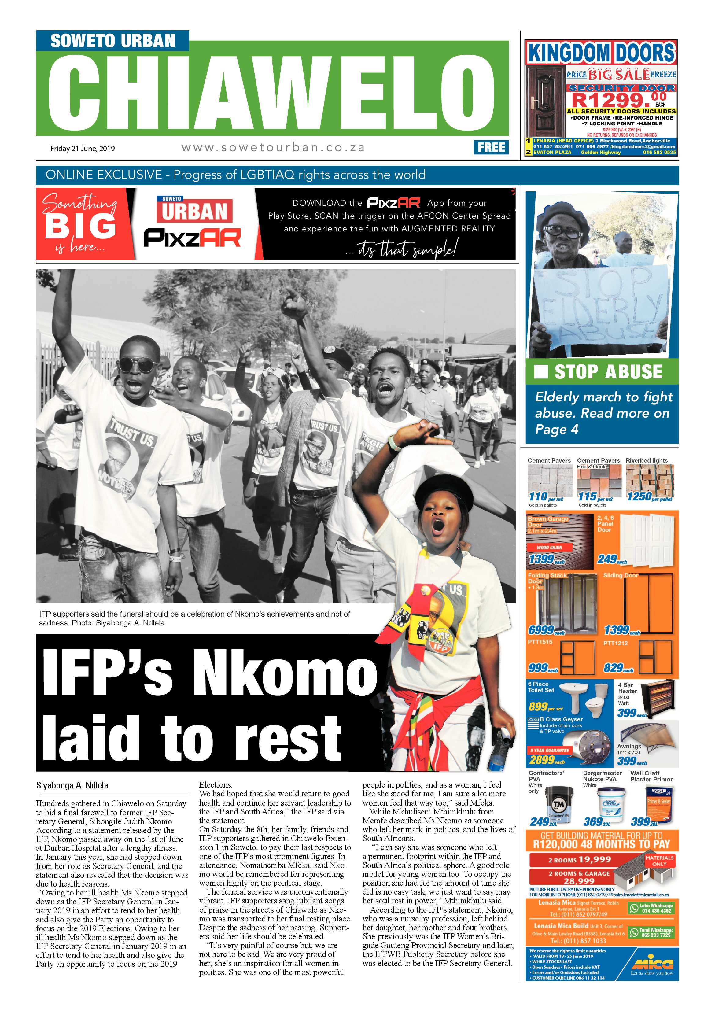 Zola News – June 21, 2019 page 1