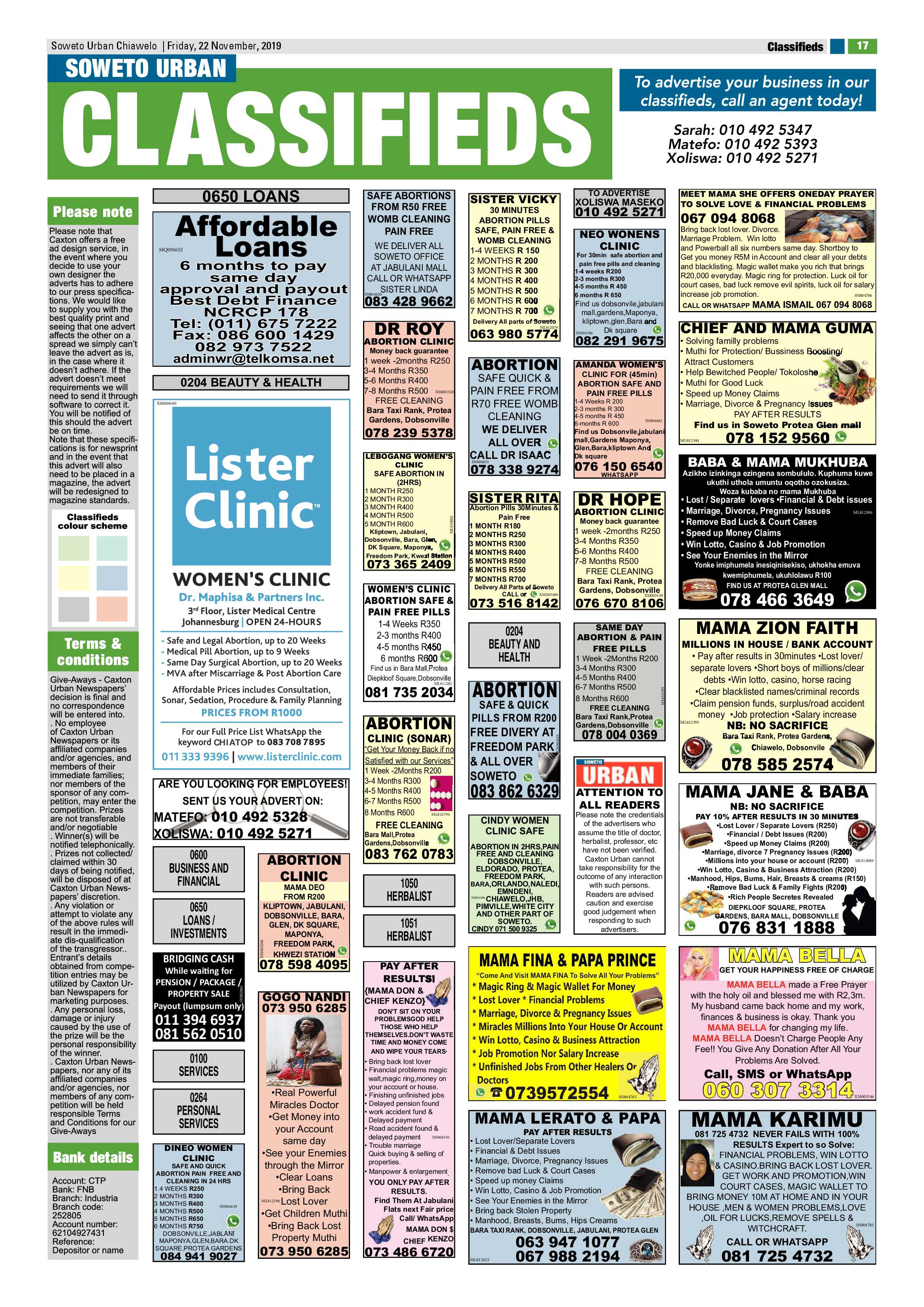 Chiawelo News – November 22, 2019 page 17