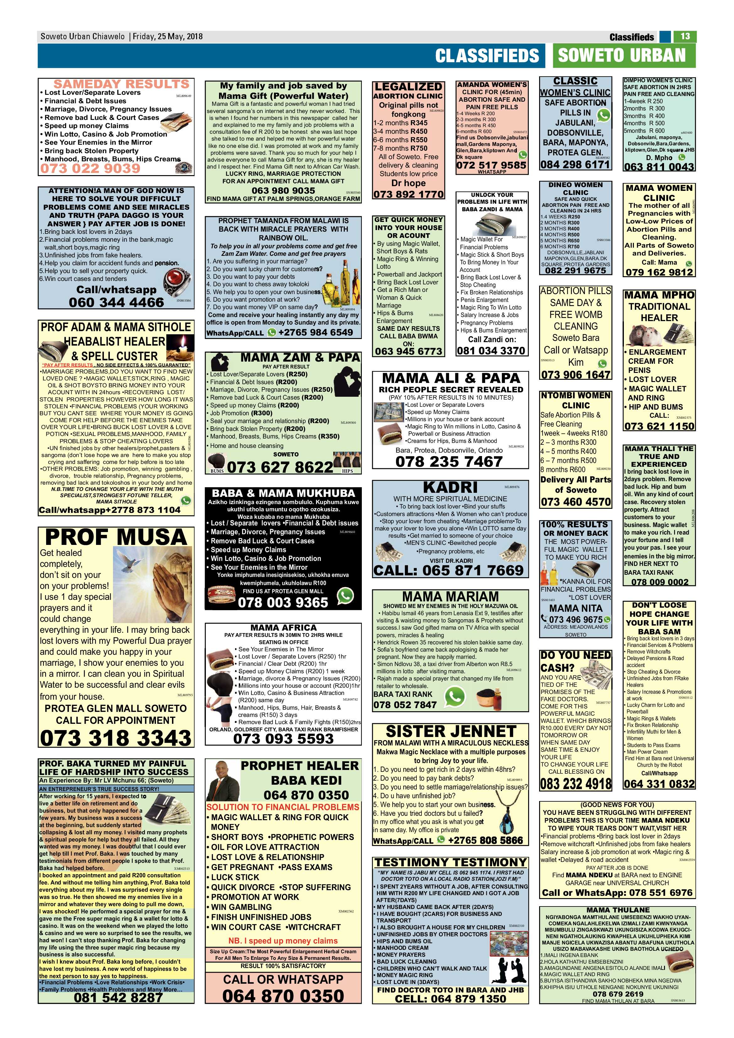 Chiawelo – May 25, 2018 issue page 13