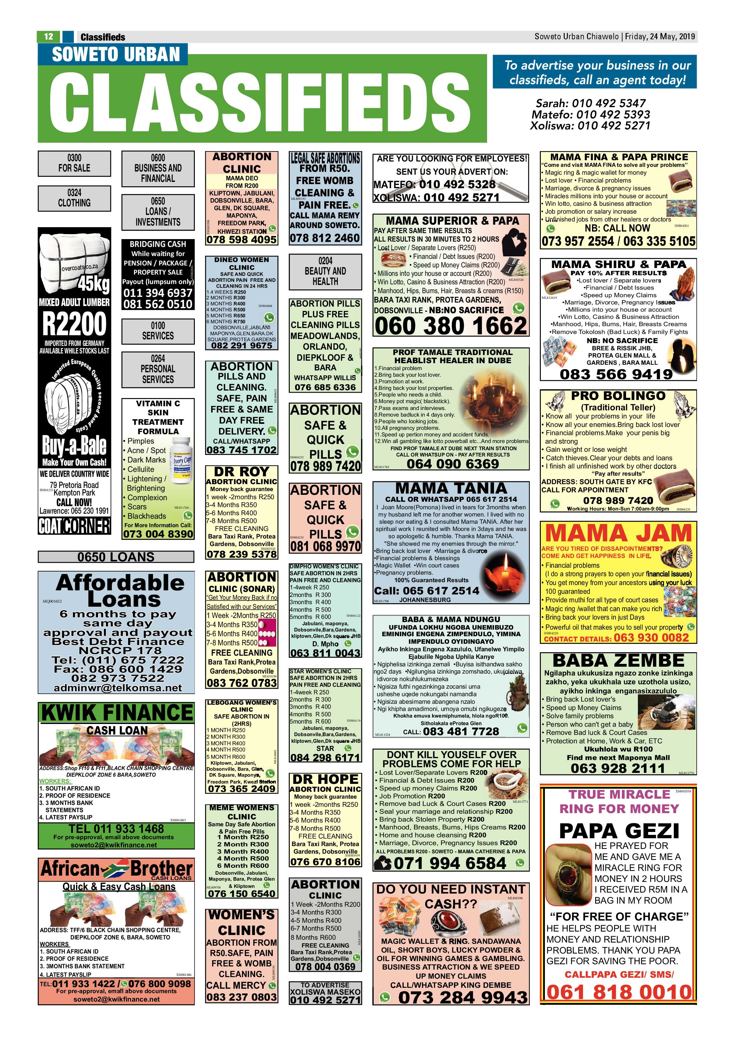 Chiawelo News – May 25, 2019 page 12