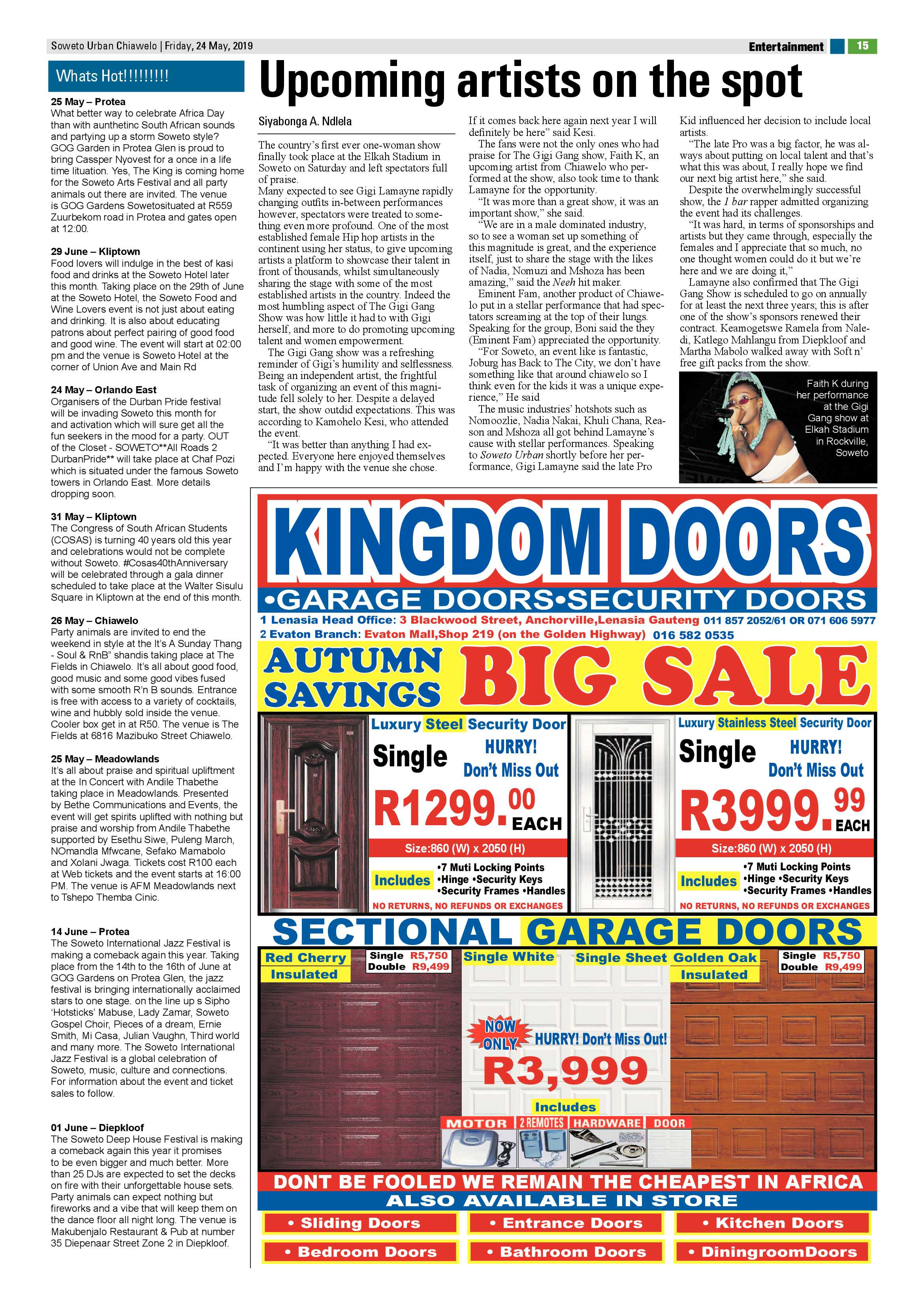 Chiawelo News – May 25, 2019 page 15