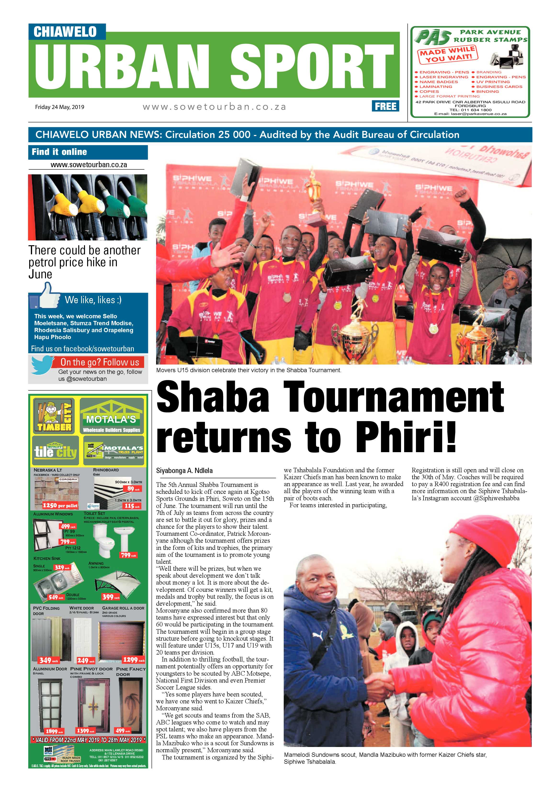 Chiawelo News – May 25, 2019 page 16