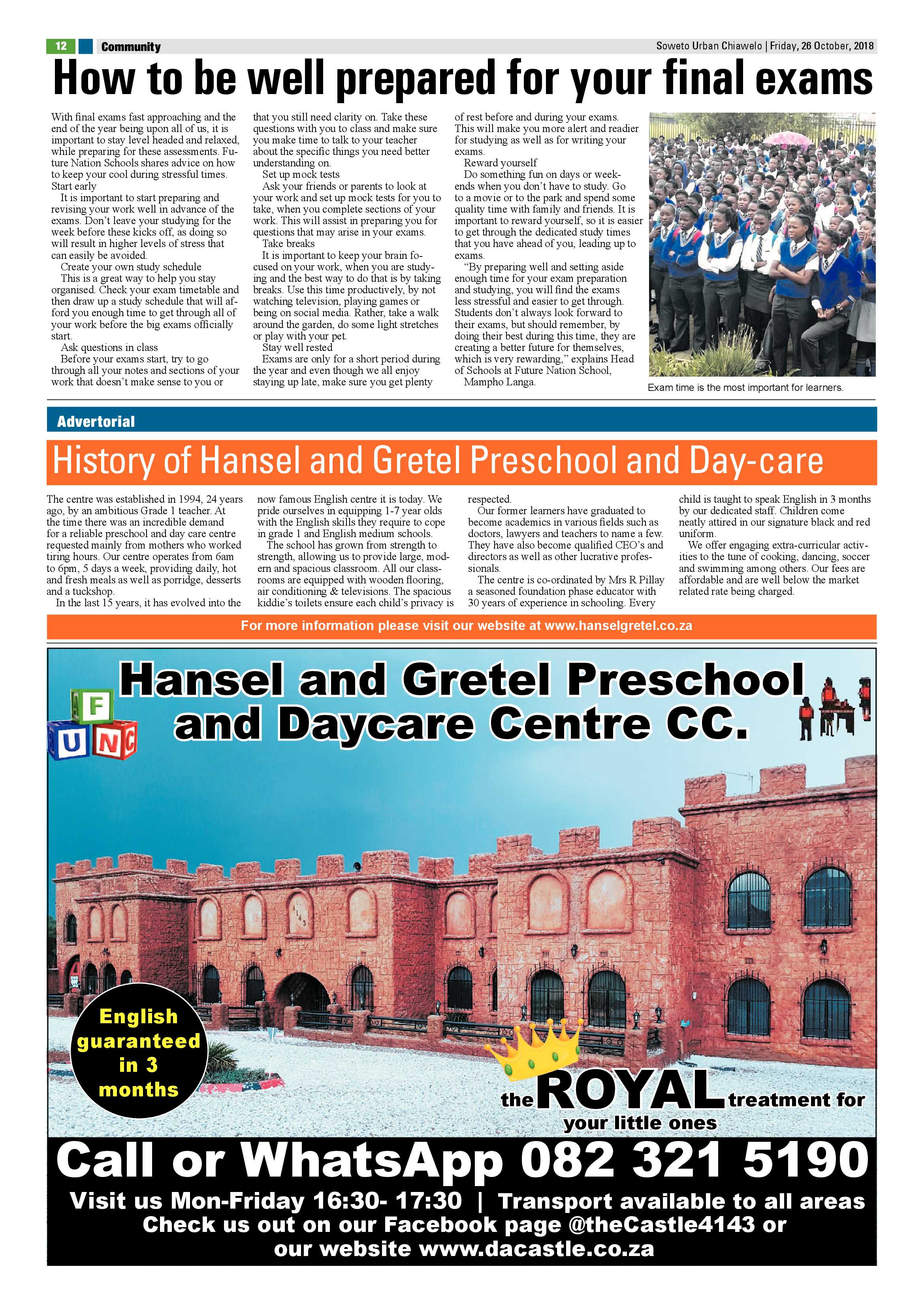 Chiawelo – October 26, 2018 issue page 12