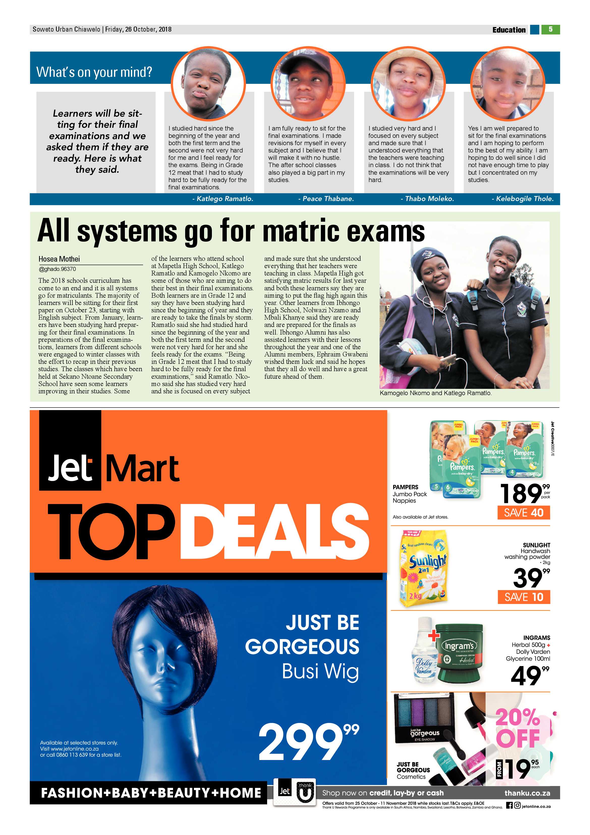 Chiawelo – October 26, 2018 issue page 5