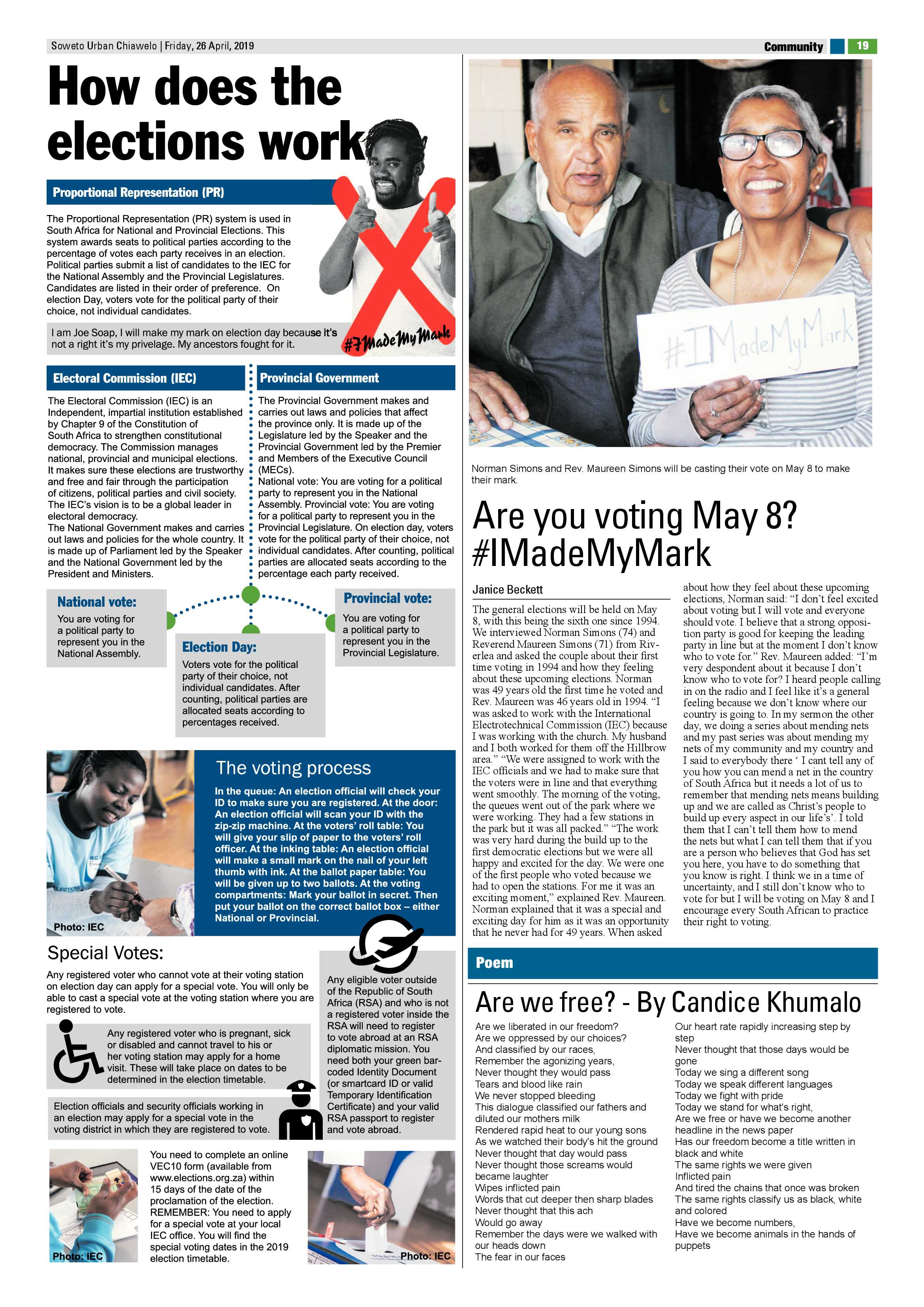 Chiawelo News – April 26, 2019 page 19