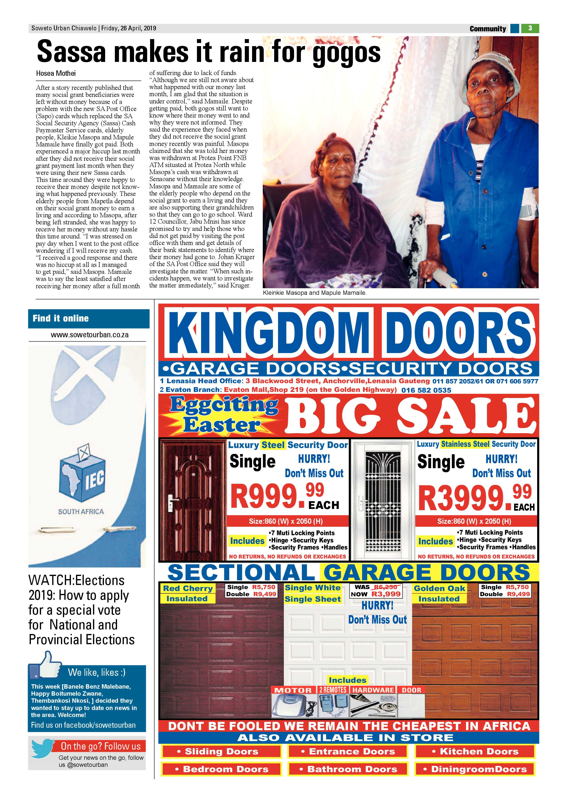 Chiawelo News – April 26, 2019 page 3