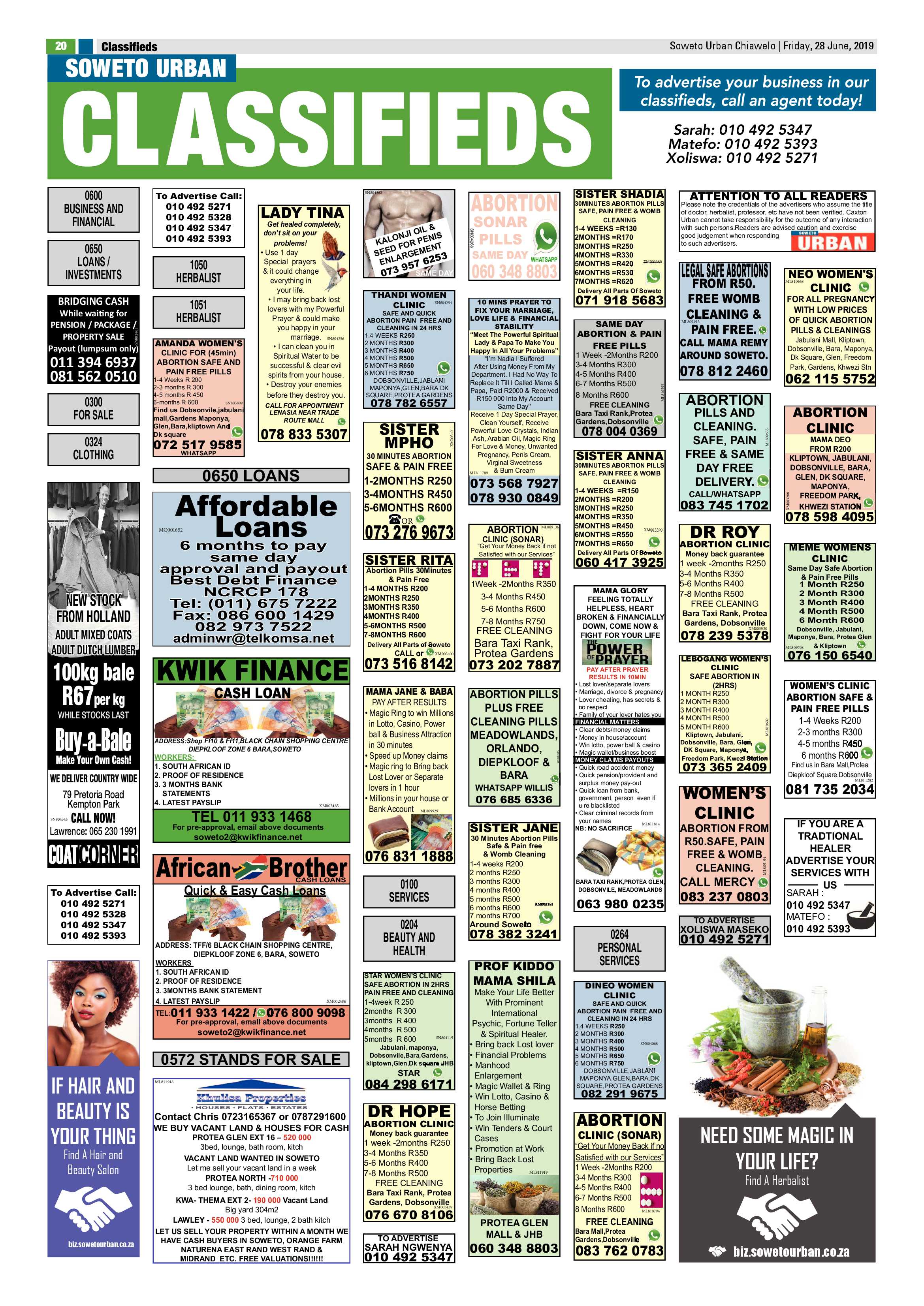 Chiawelo News – June 28, 2019 page 20