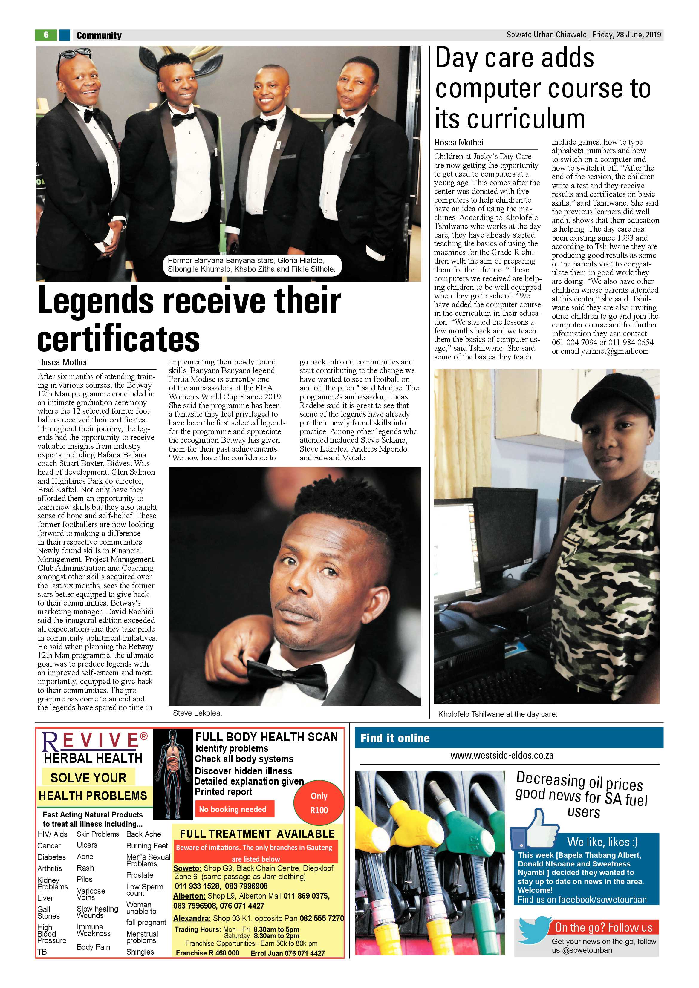 Chiawelo News – June 28, 2019 page 6