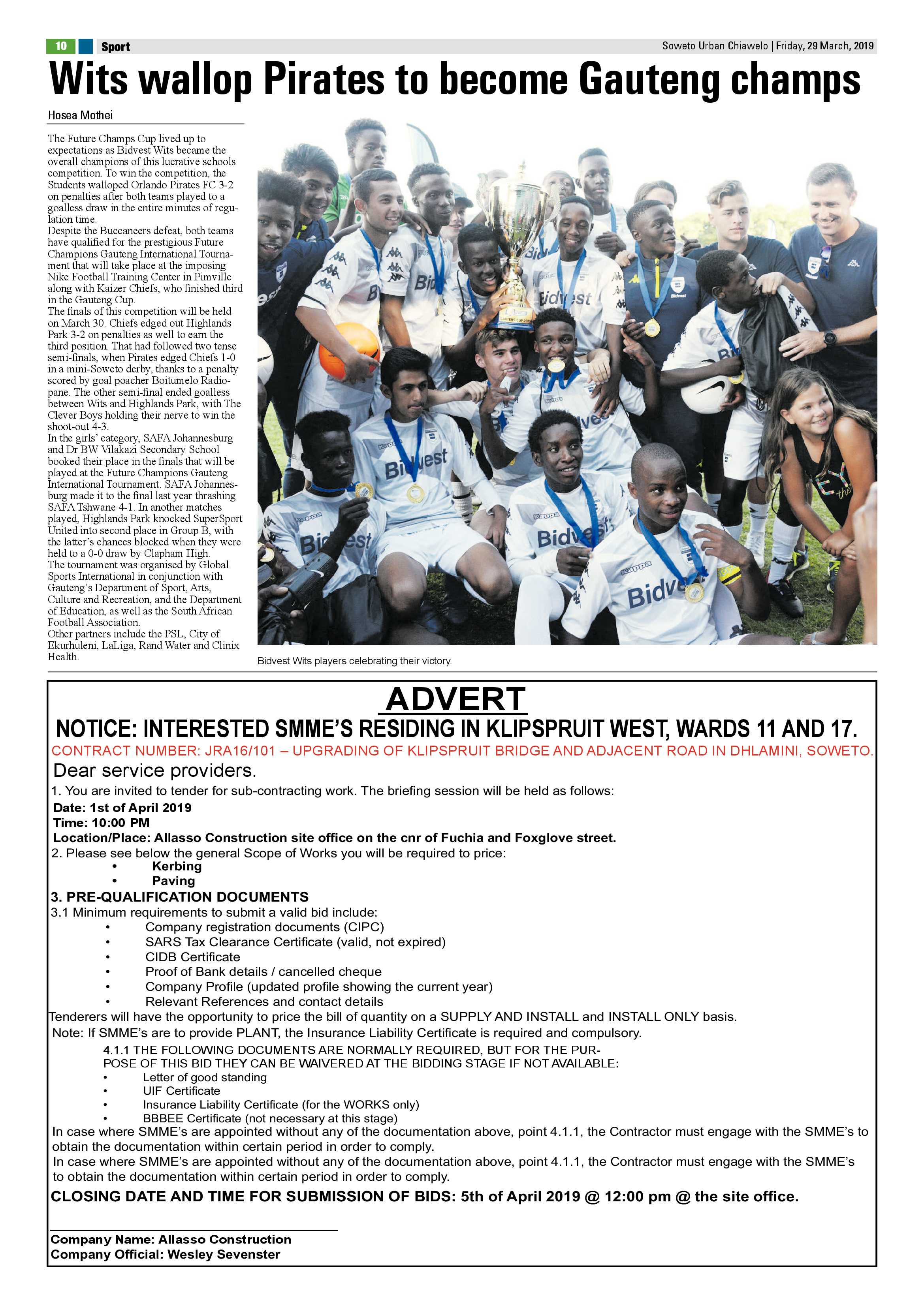 Chiawelo News – March 29 , 2019 page 10