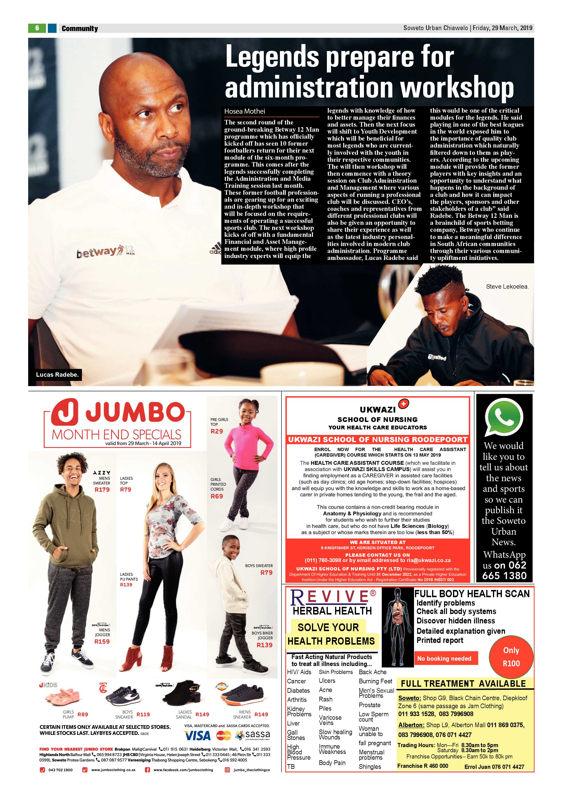Chiawelo News – March 29 , 2019 page 6