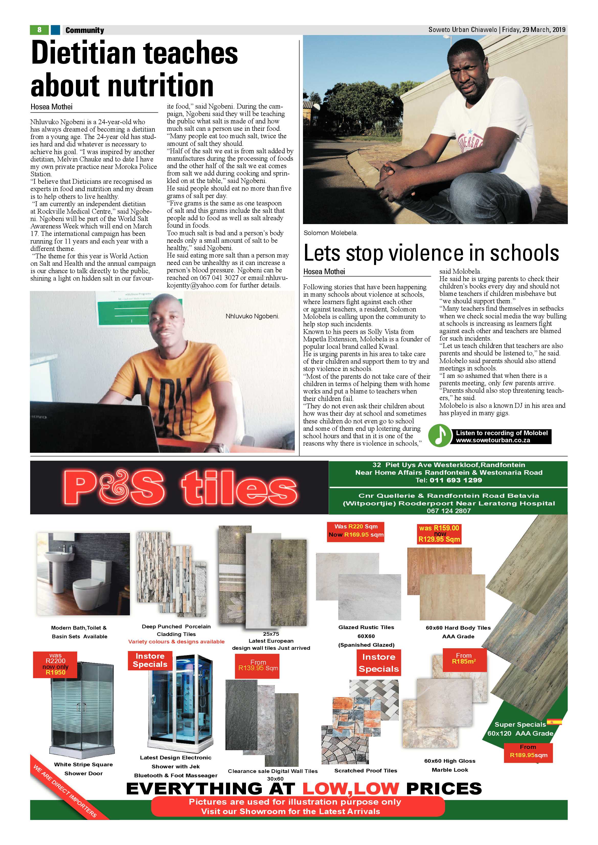 Chiawelo News – March 29 , 2019 page 8