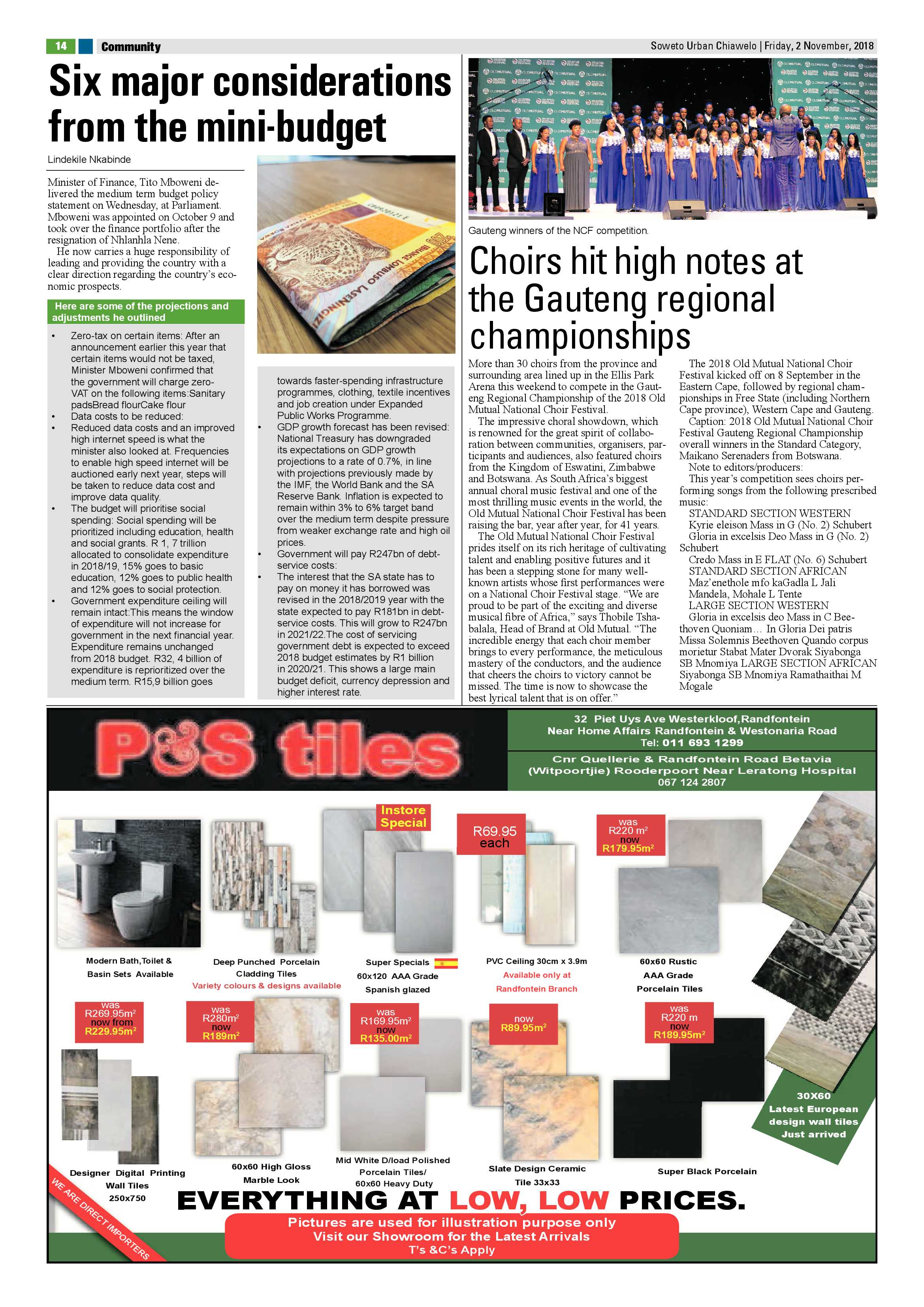 Chiawelo – November 2, 2018 issue page 14