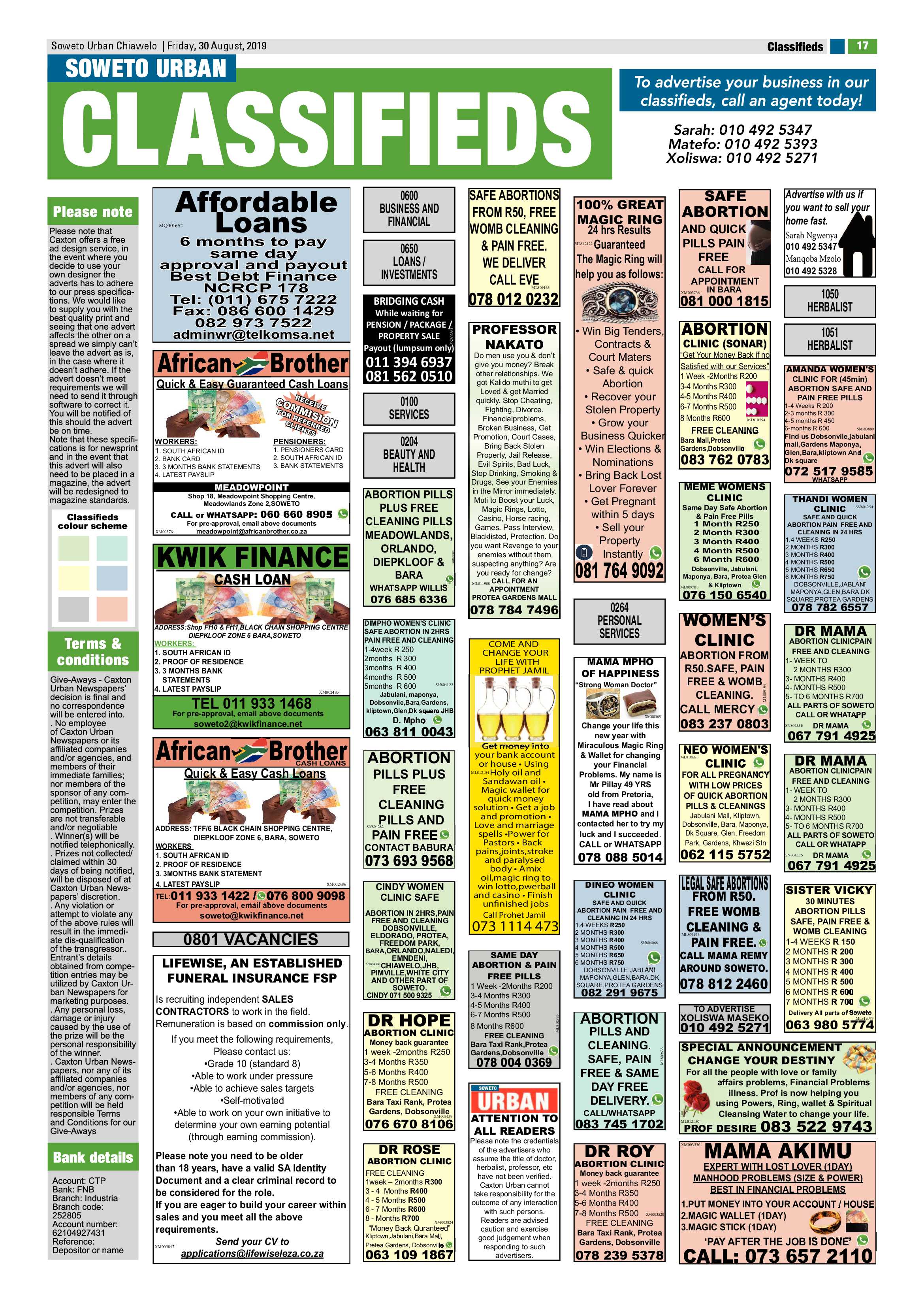Chiawelo News – August 30, 2019 page 17