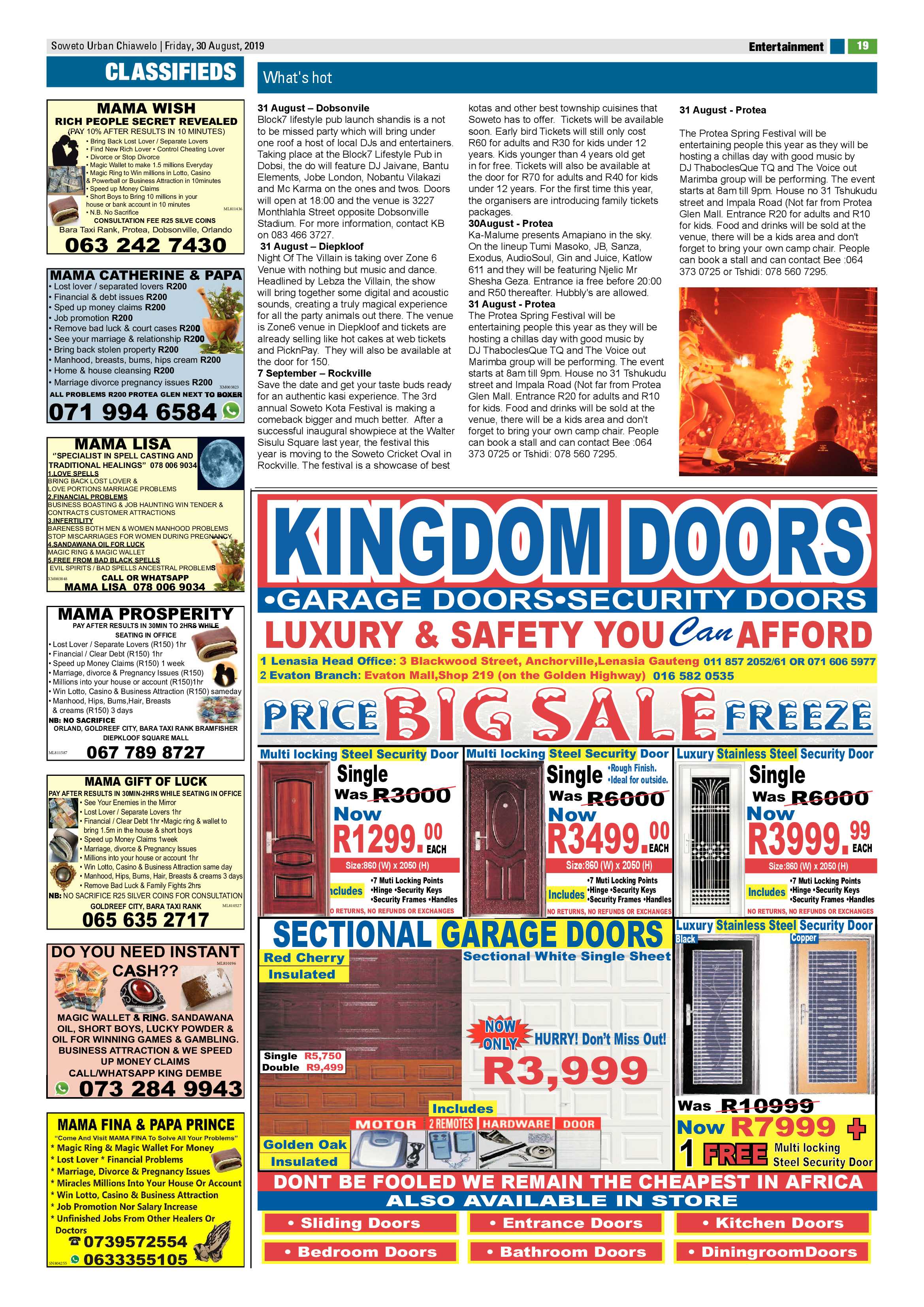 Chiawelo News – August 30, 2019 page 19