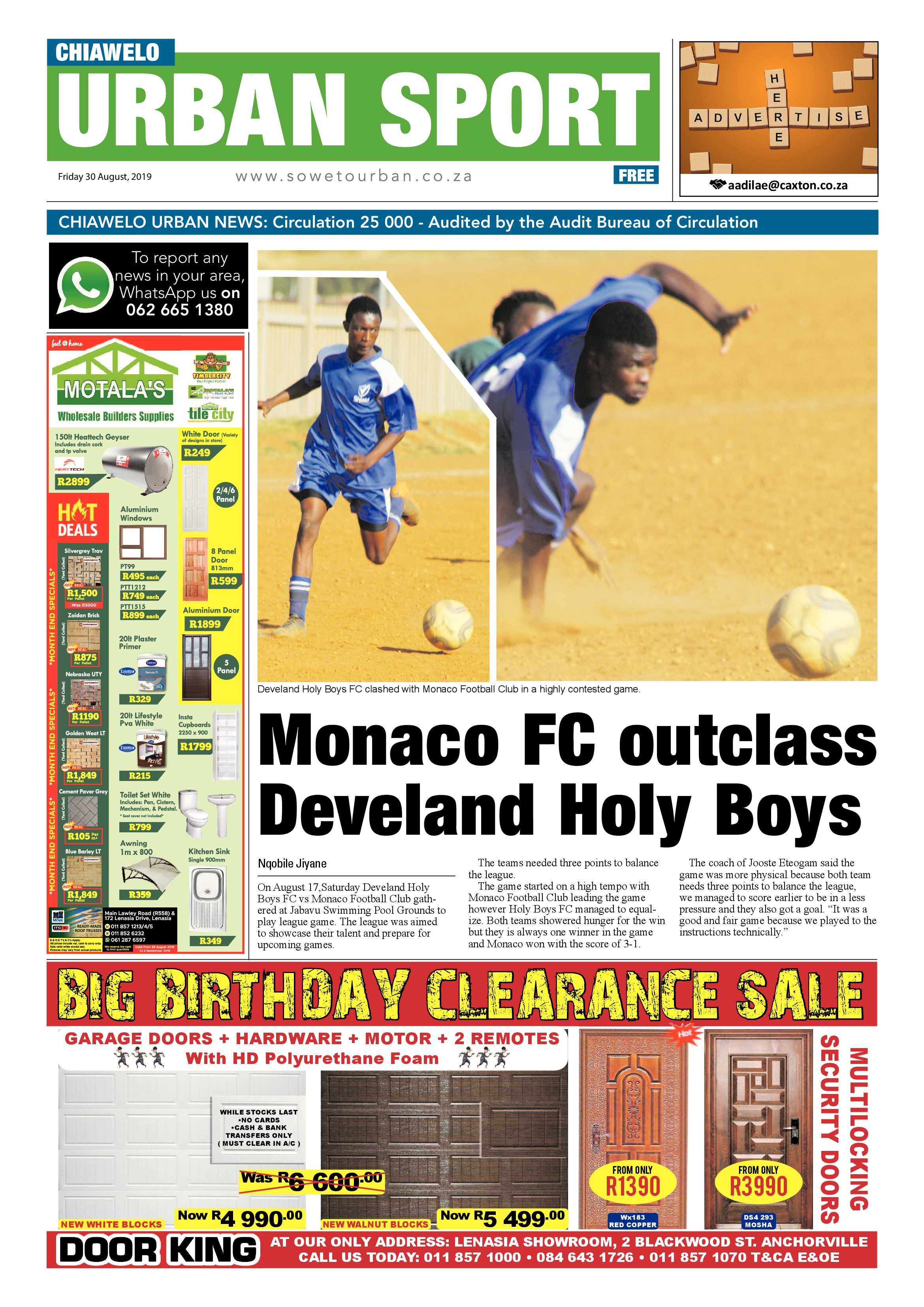 Chiawelo News – August 30, 2019 page 24