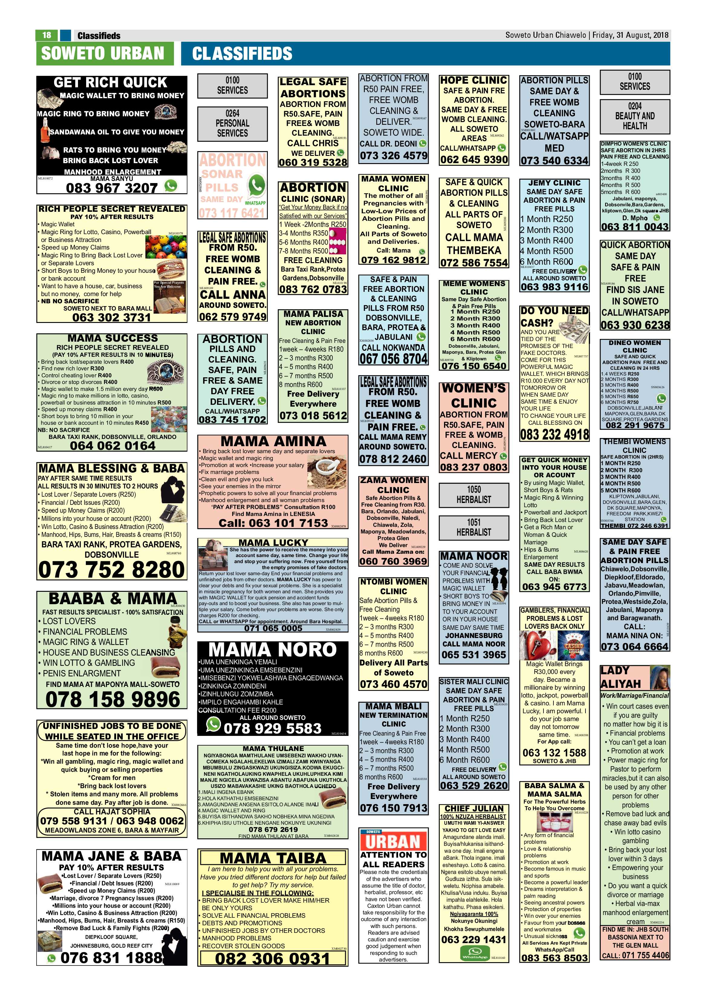 Chiawelo – August 31, 2018 issue page 18