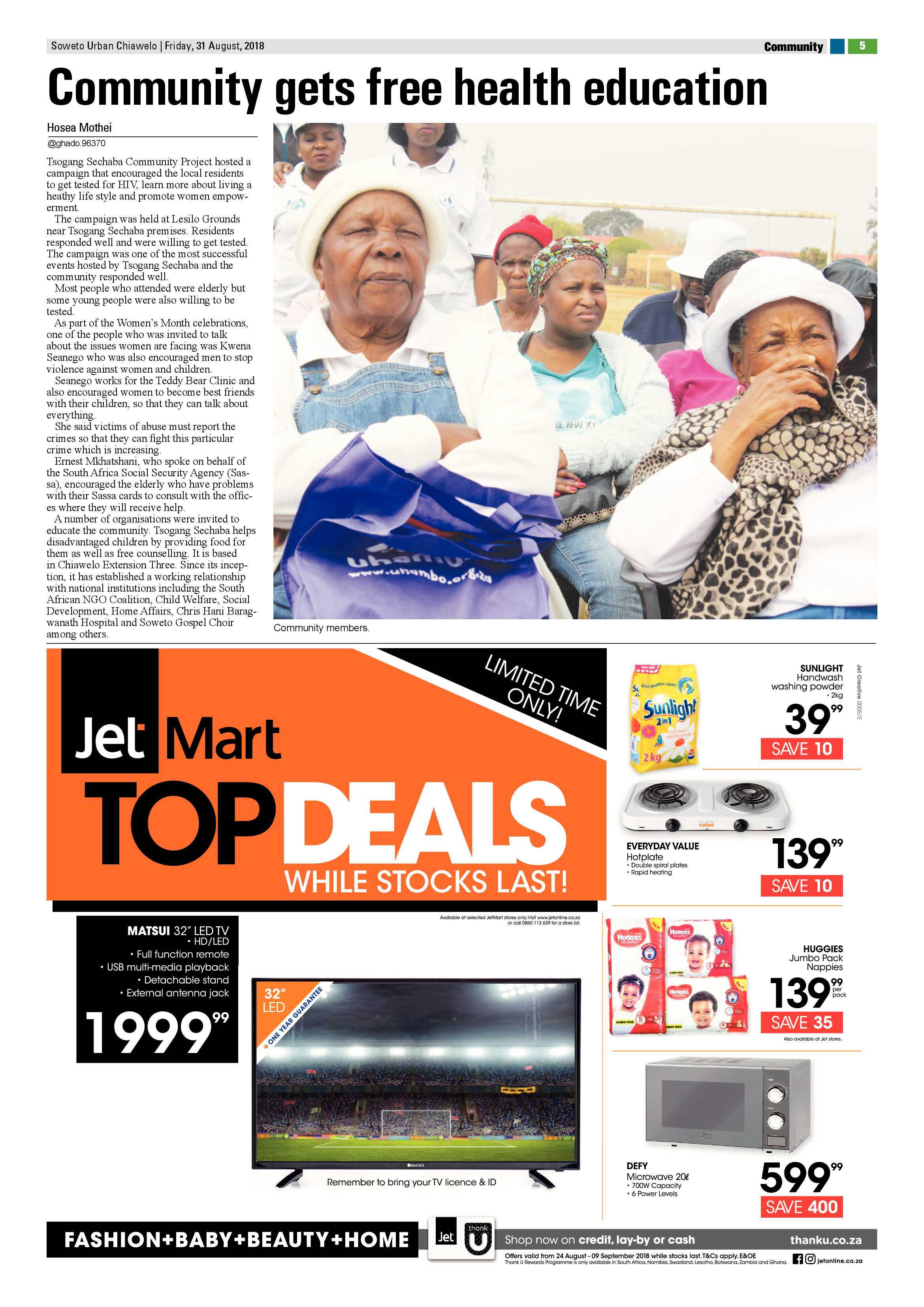 Chiawelo – August 31, 2018 issue page 5