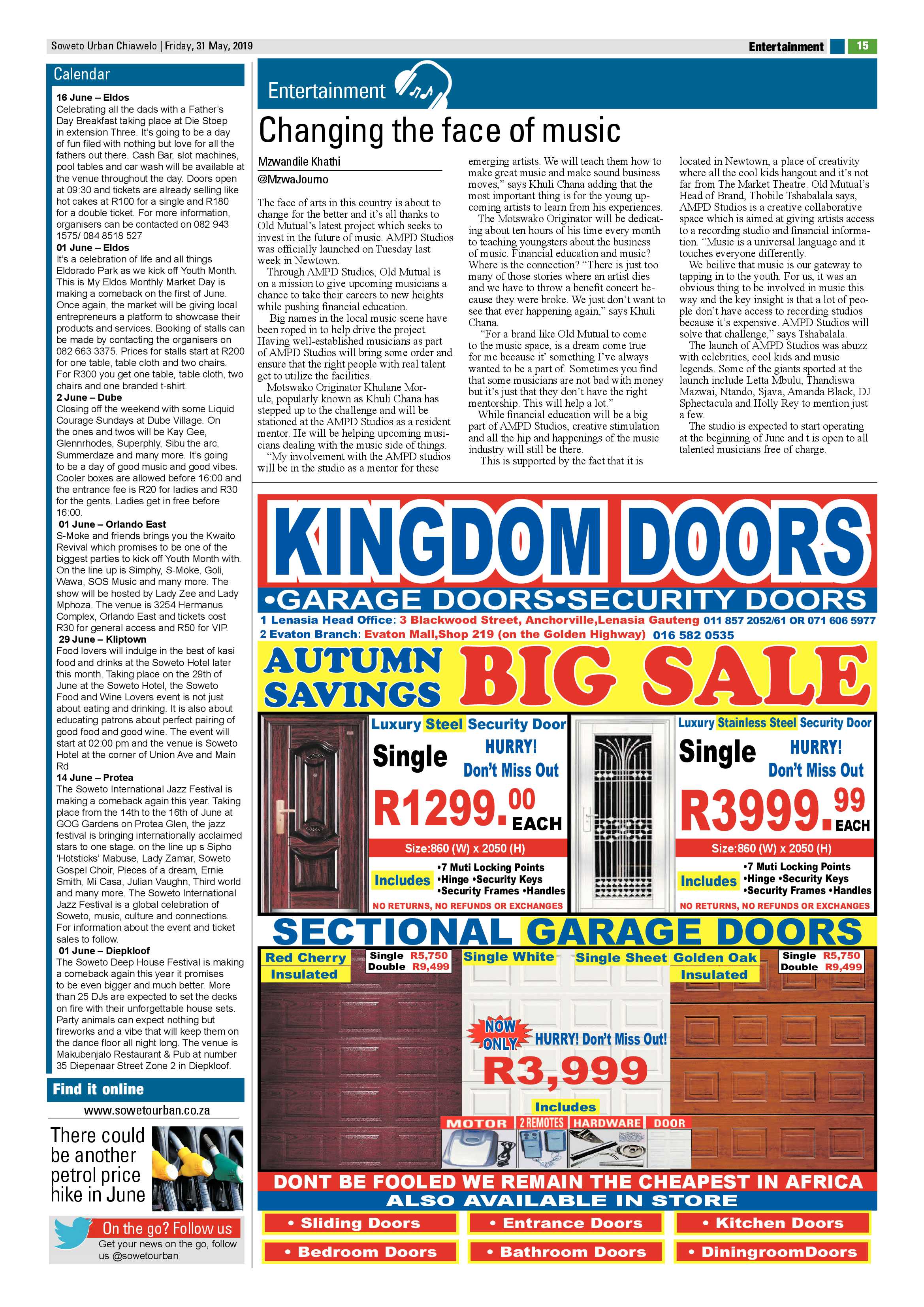 Chiawelo News – May 31, 2019 page 15