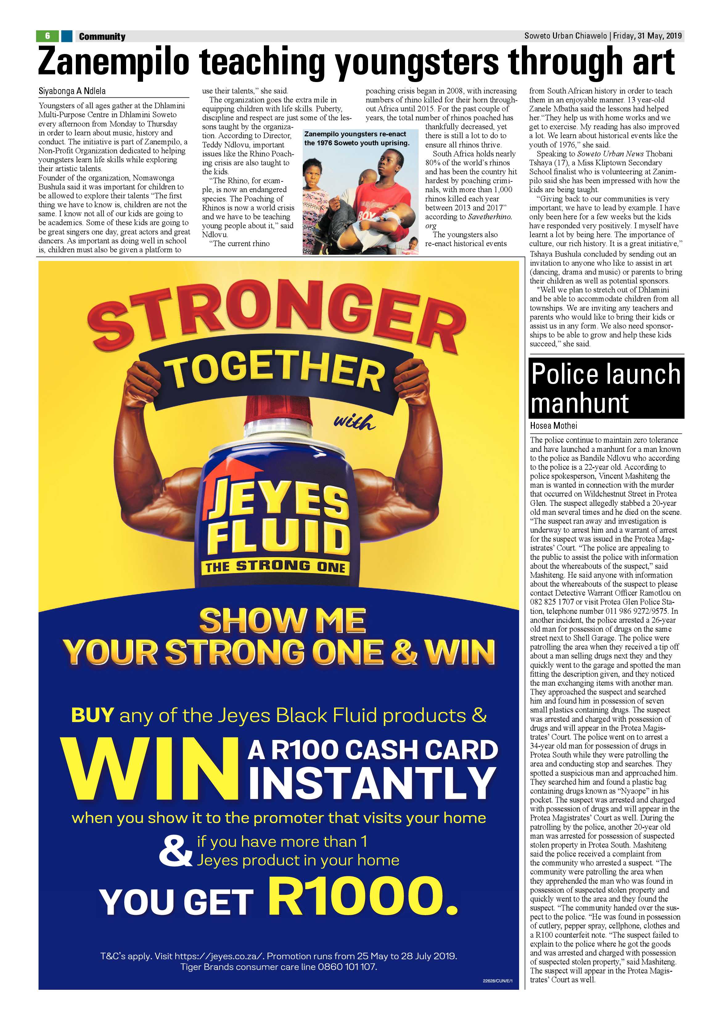 Chiawelo News – May 31, 2019 page 6