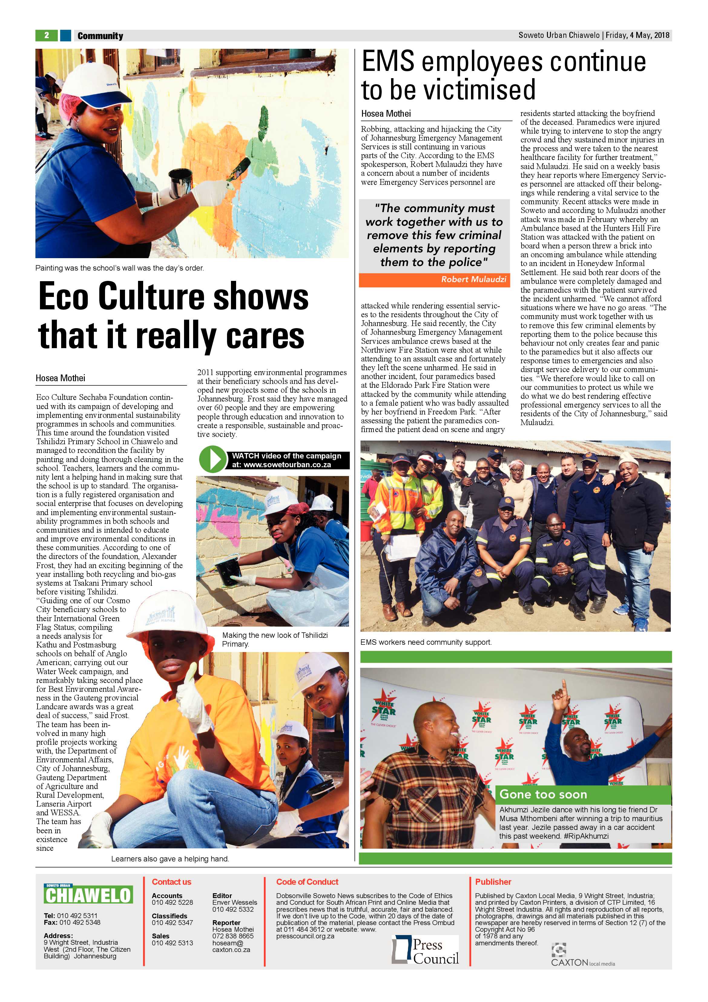 Chiawelo – May 4, 2018 issue page 2