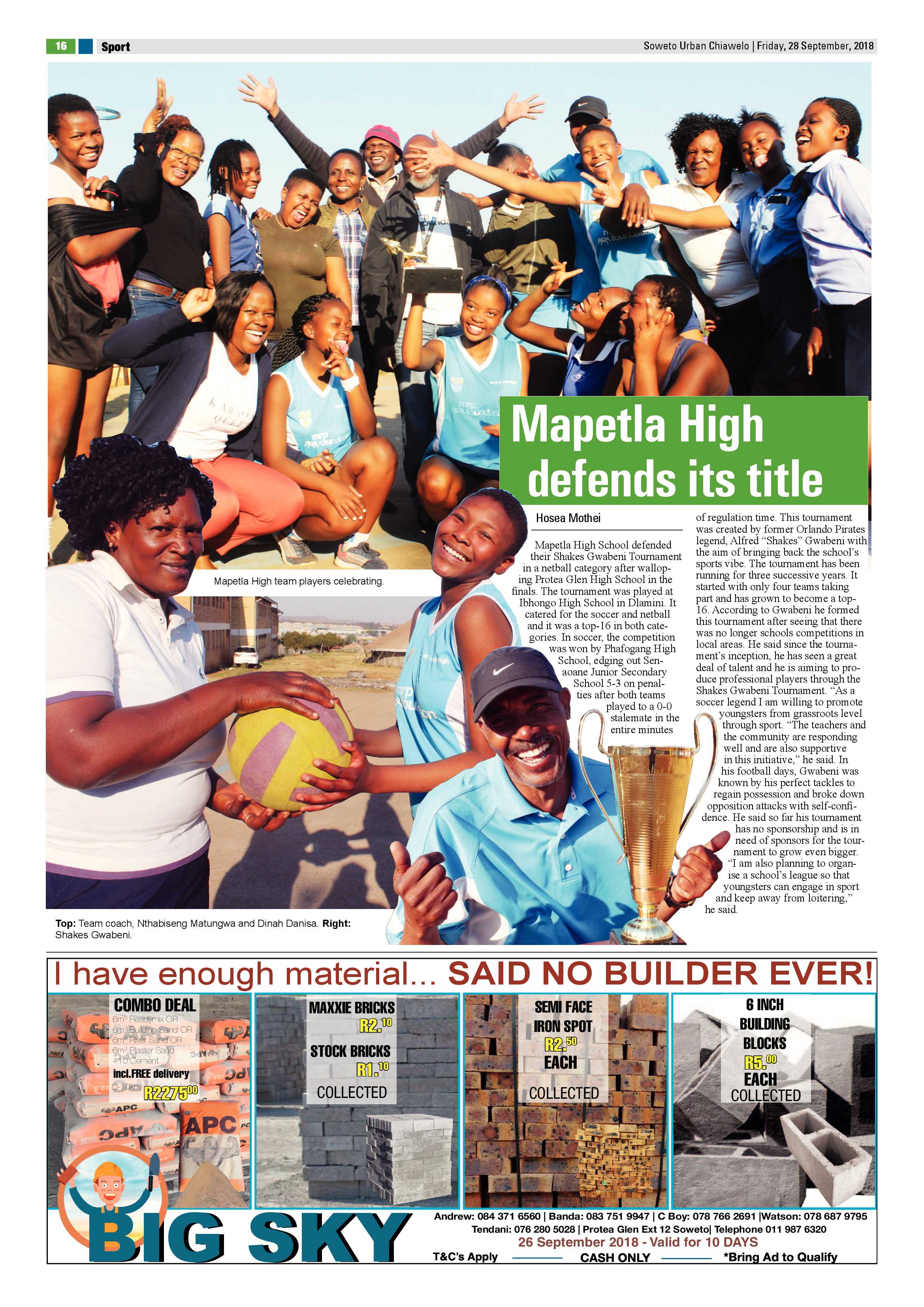 Chiawelo – October 5, 2018 issue page 28