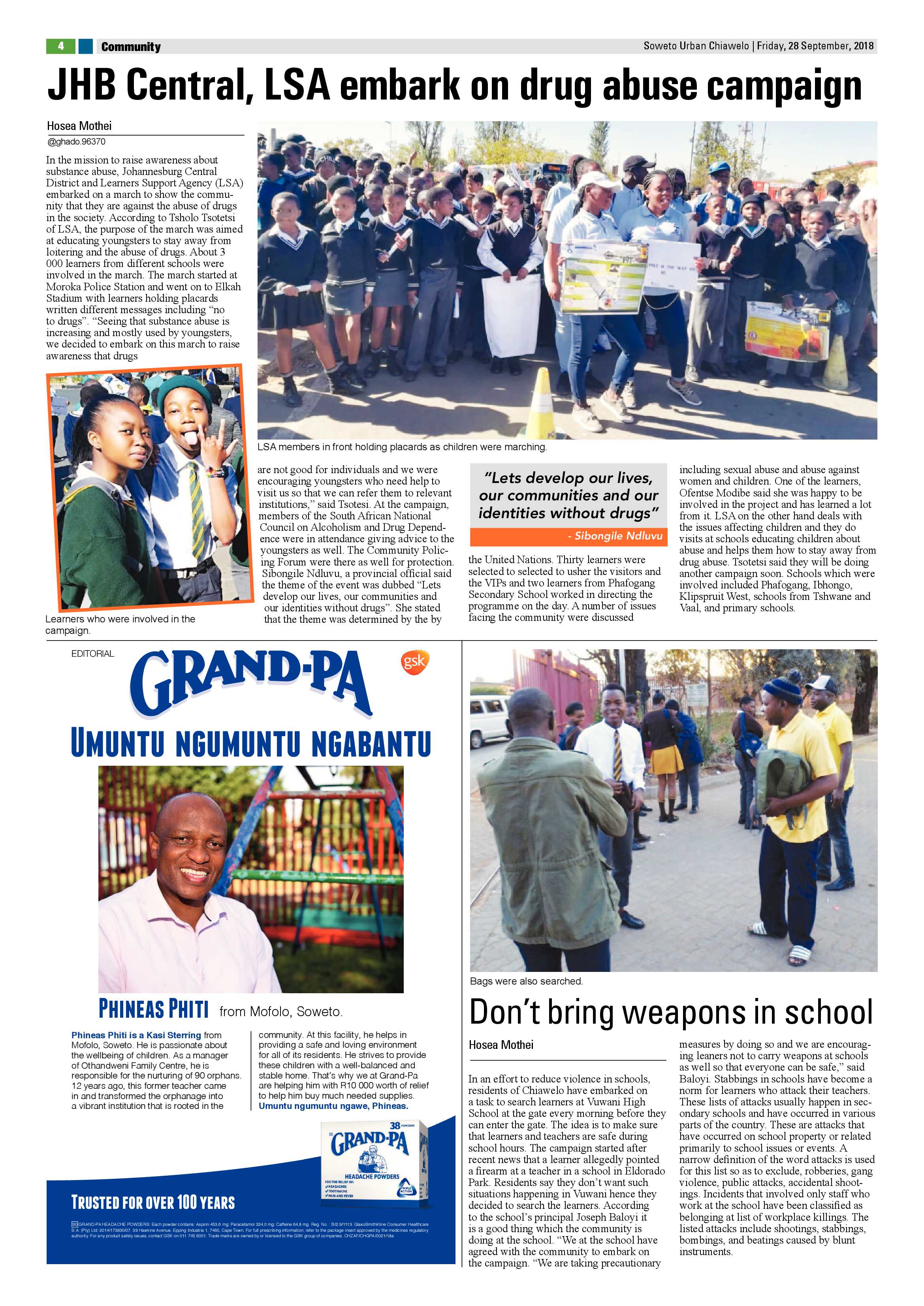 Chiawelo – October 5, 2018 issue page 8