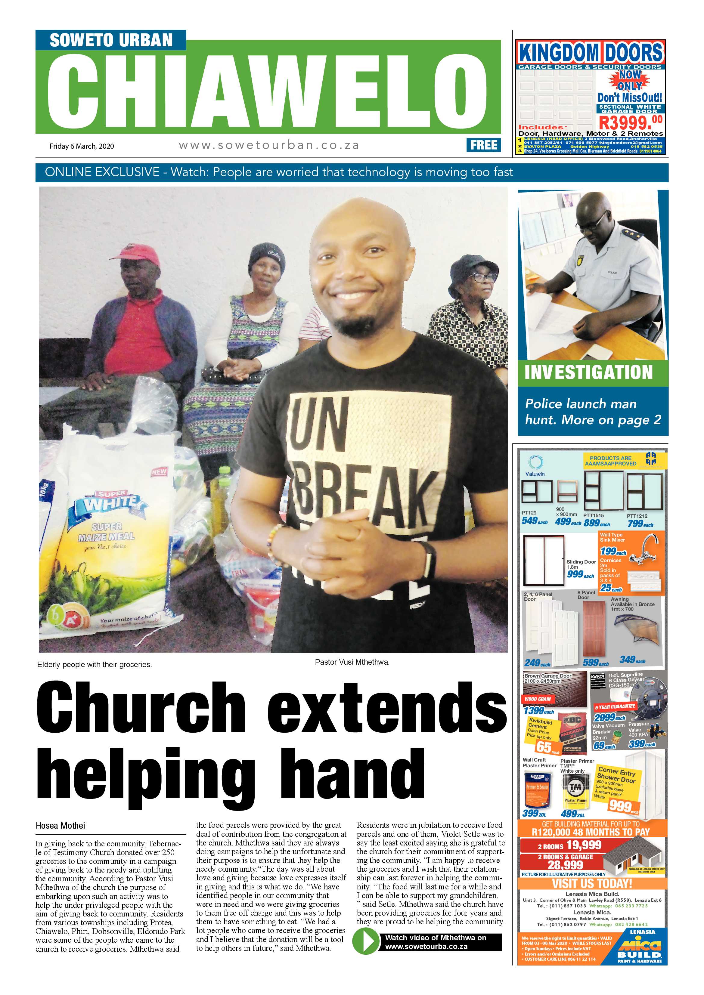Chiawelo March 6, 2020 page 1
