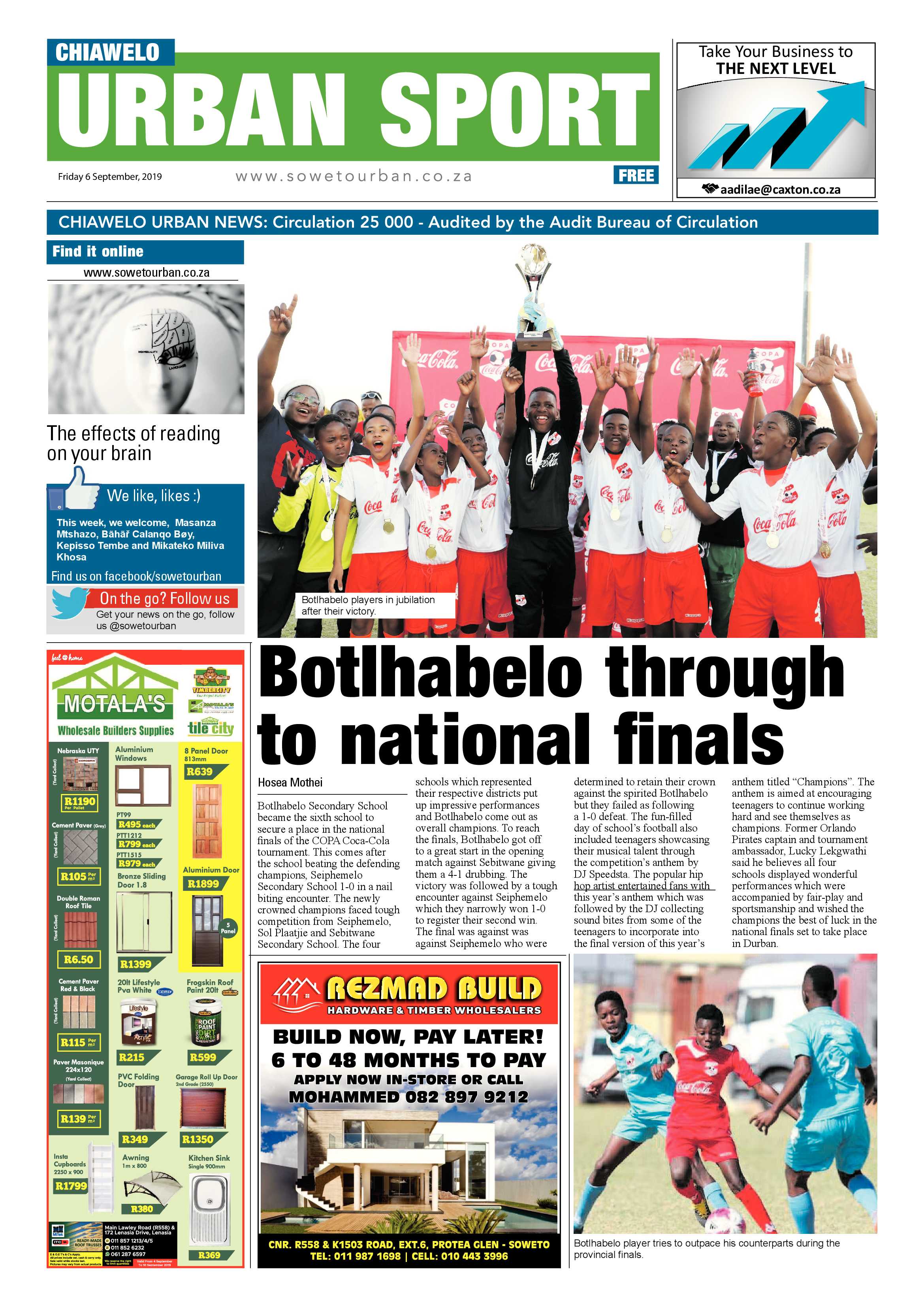 Chiawelo News – September 06, 2019 page 8