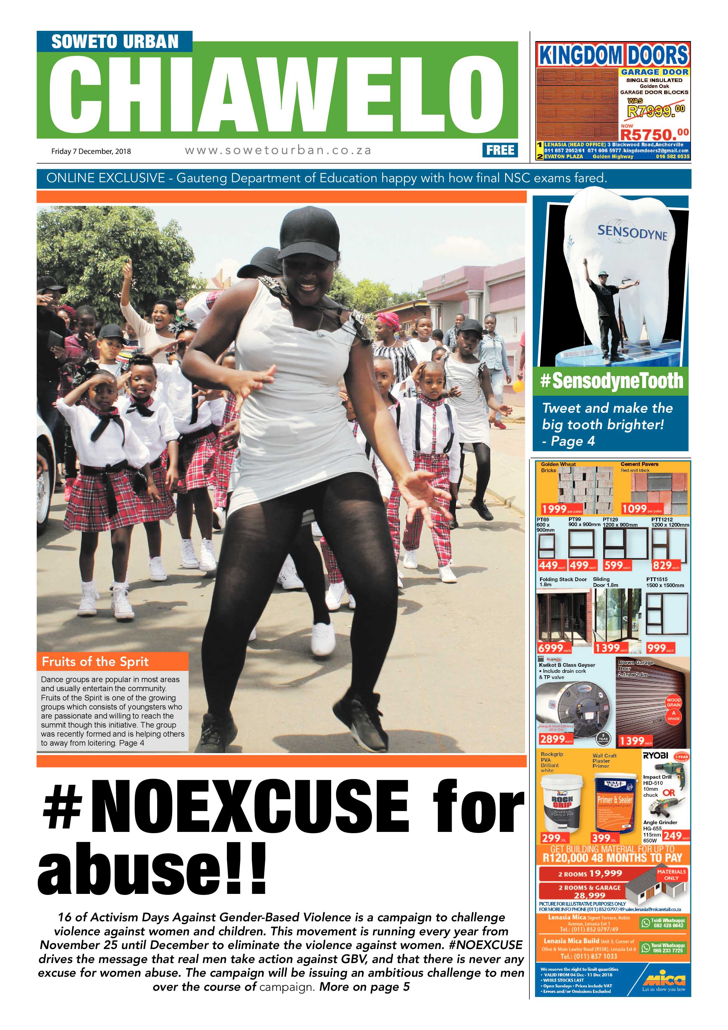 Chiawelo – December 7, 2018 issue page 1
