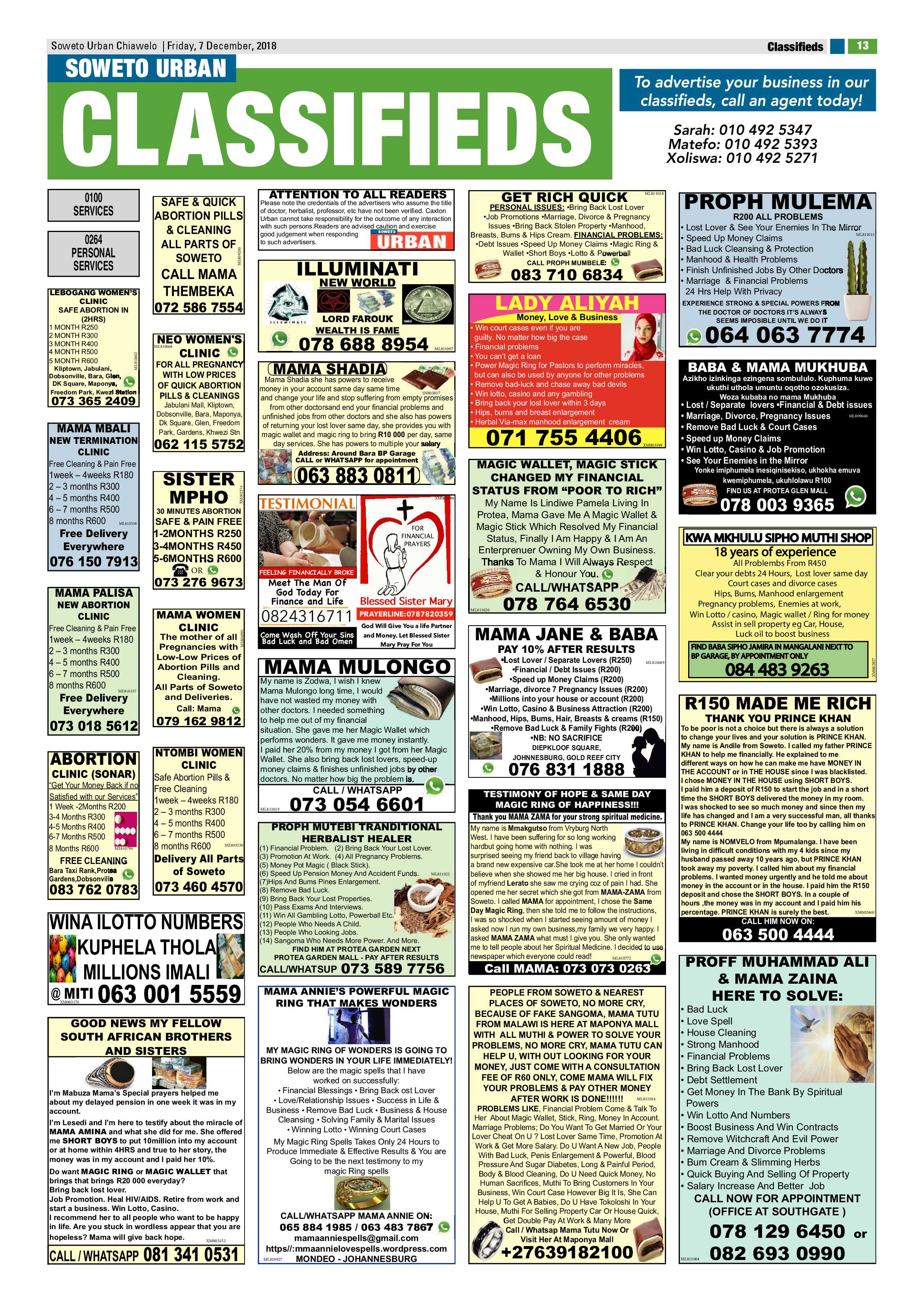 Chiawelo – December 7, 2018 issue page 13