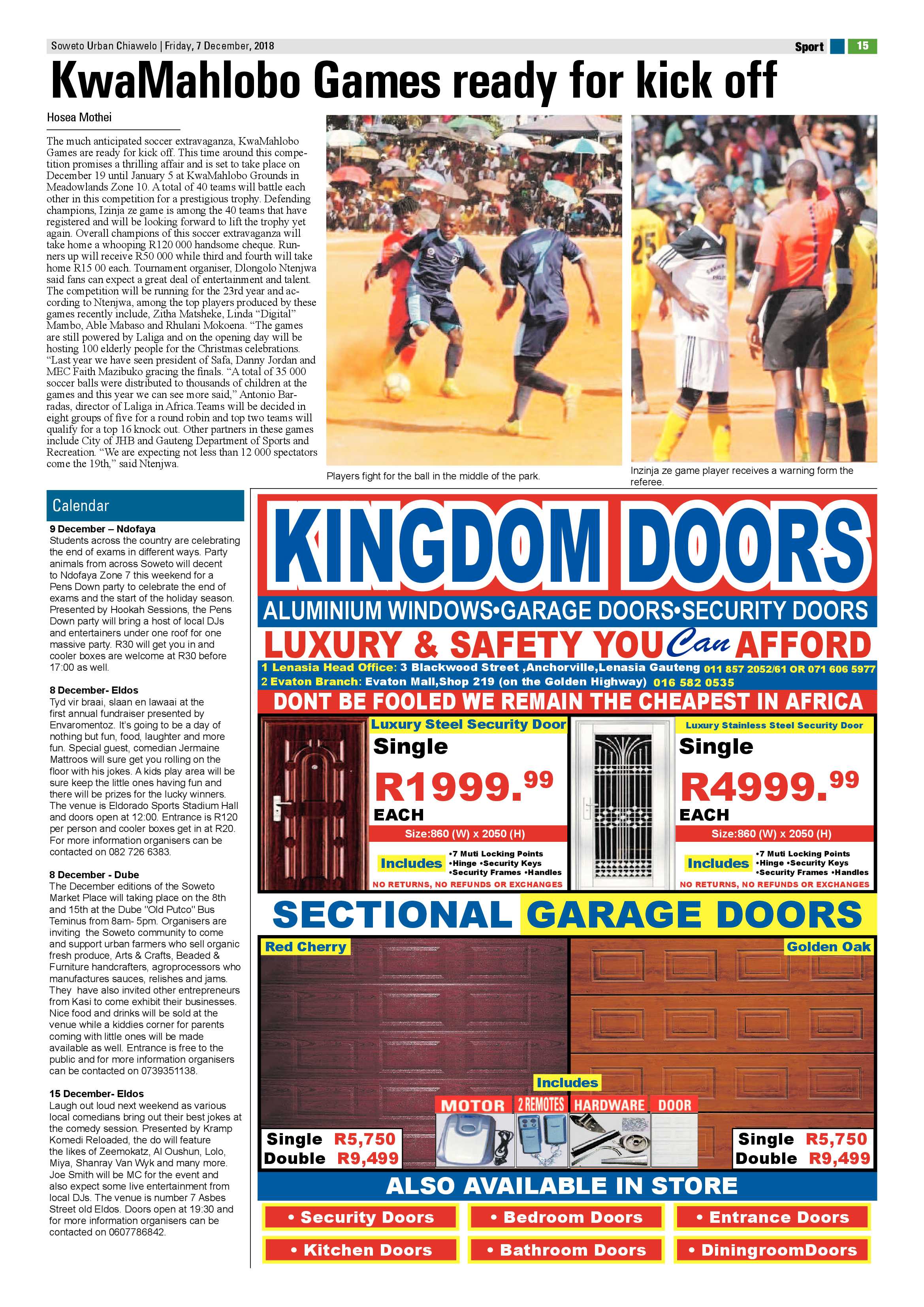 Chiawelo – December 7, 2018 issue page 15