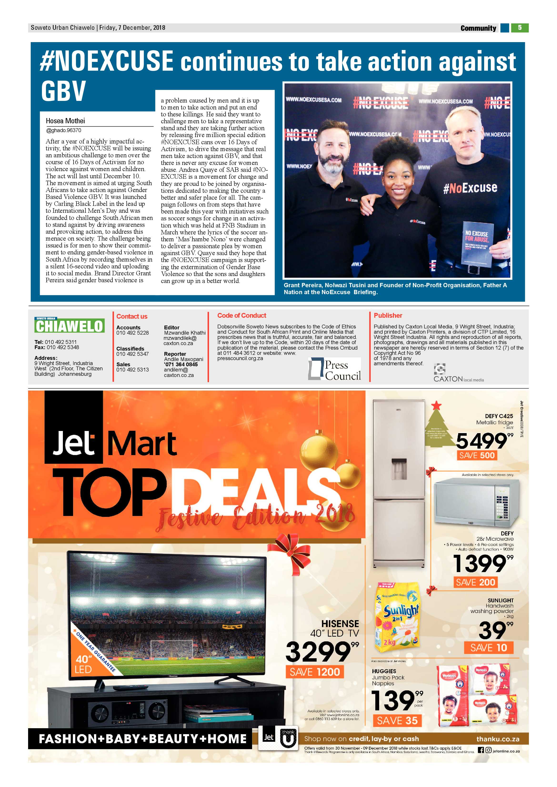 Chiawelo – December 7, 2018 issue page 5