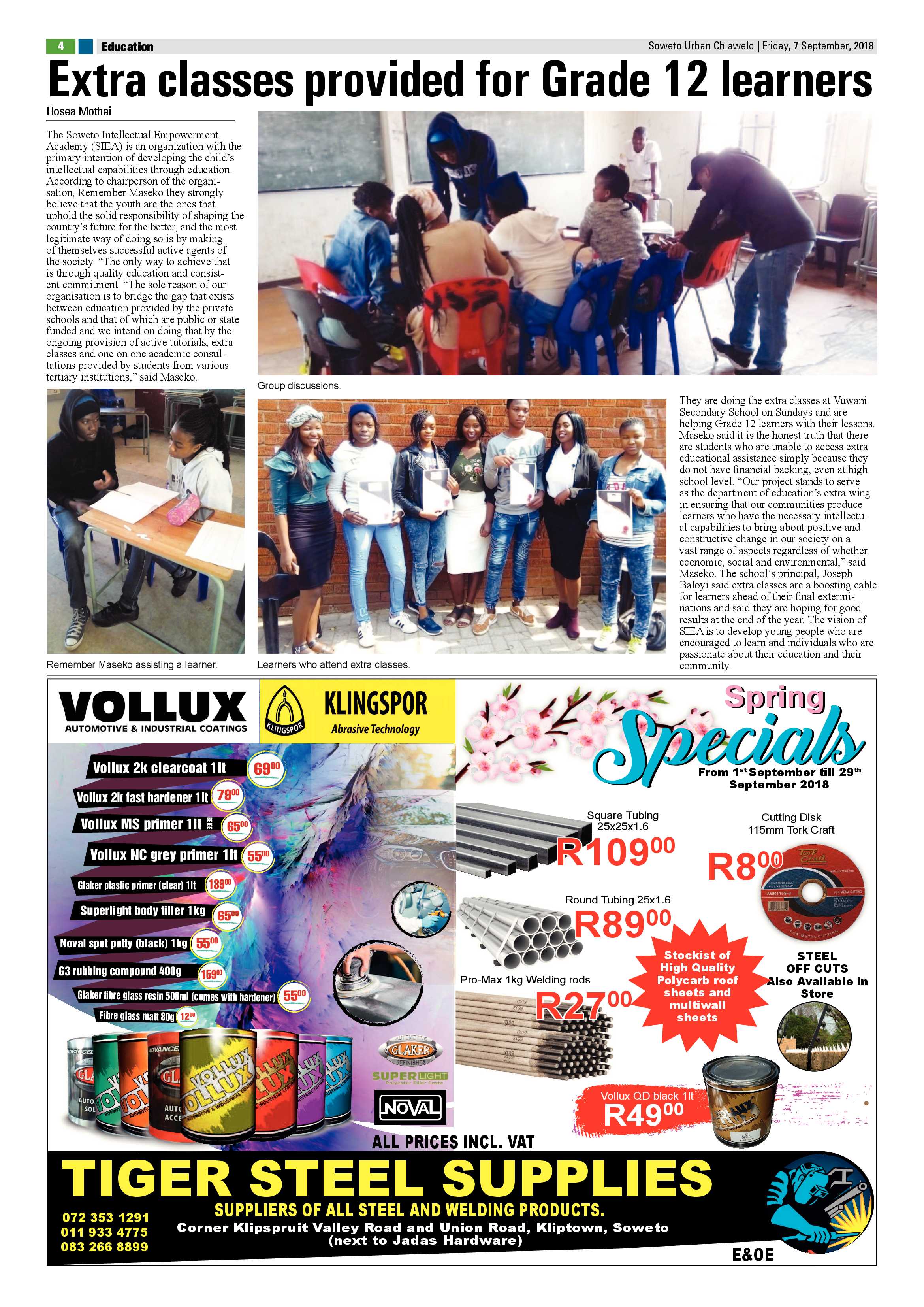 Chiawelo – September 7, 2018 issue page 4