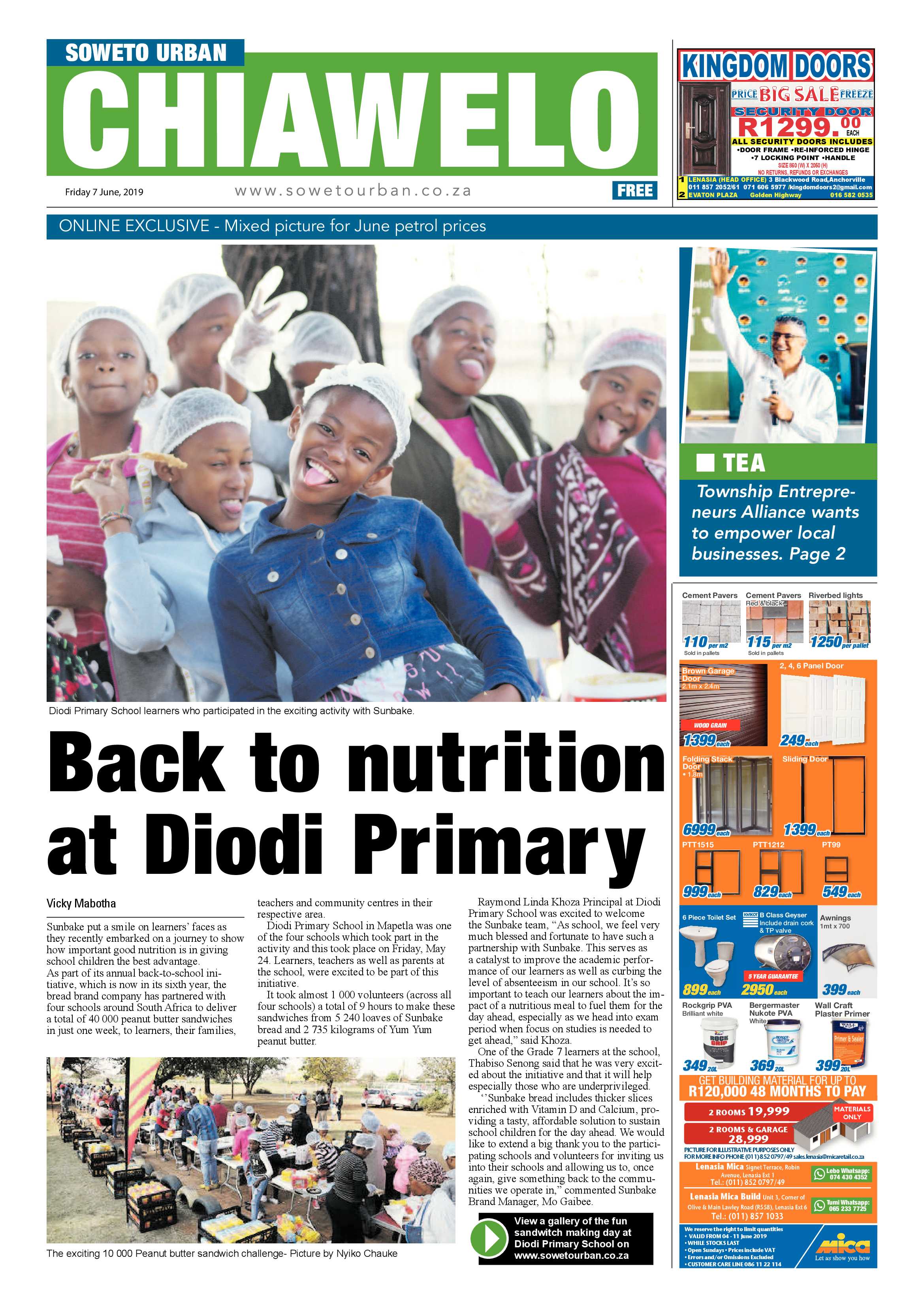 Chiawelo News – June 07, 2019 page 1
