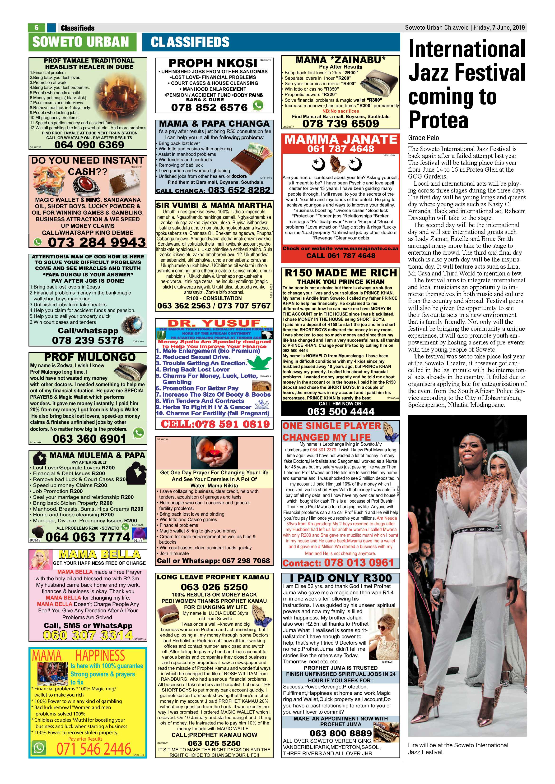 Chiawelo News – June 07, 2019 page 6