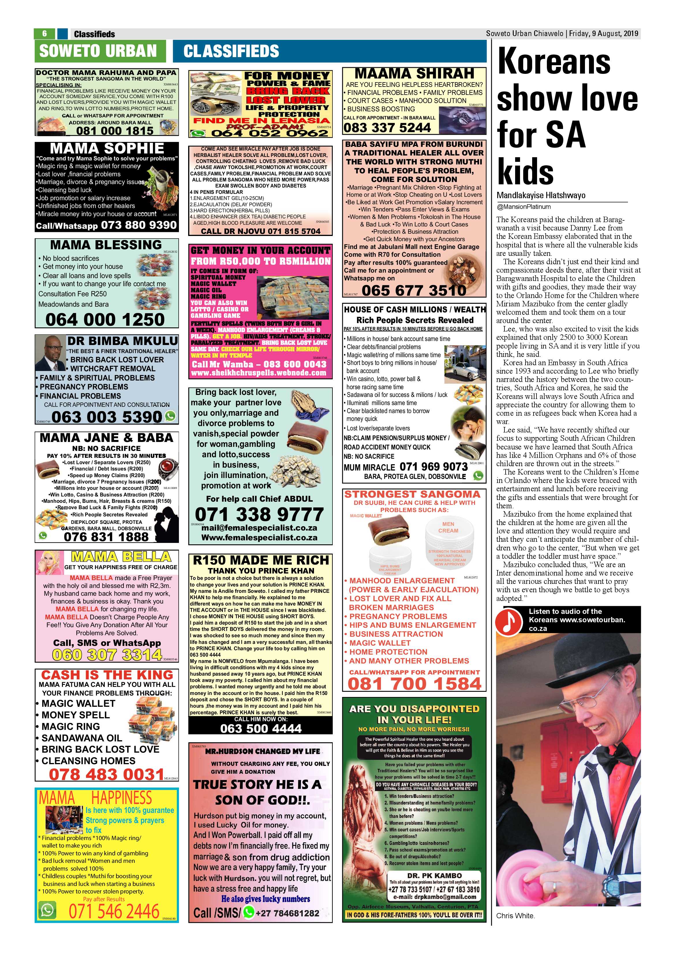 Chiawelo News – August 9, 2019 page 6