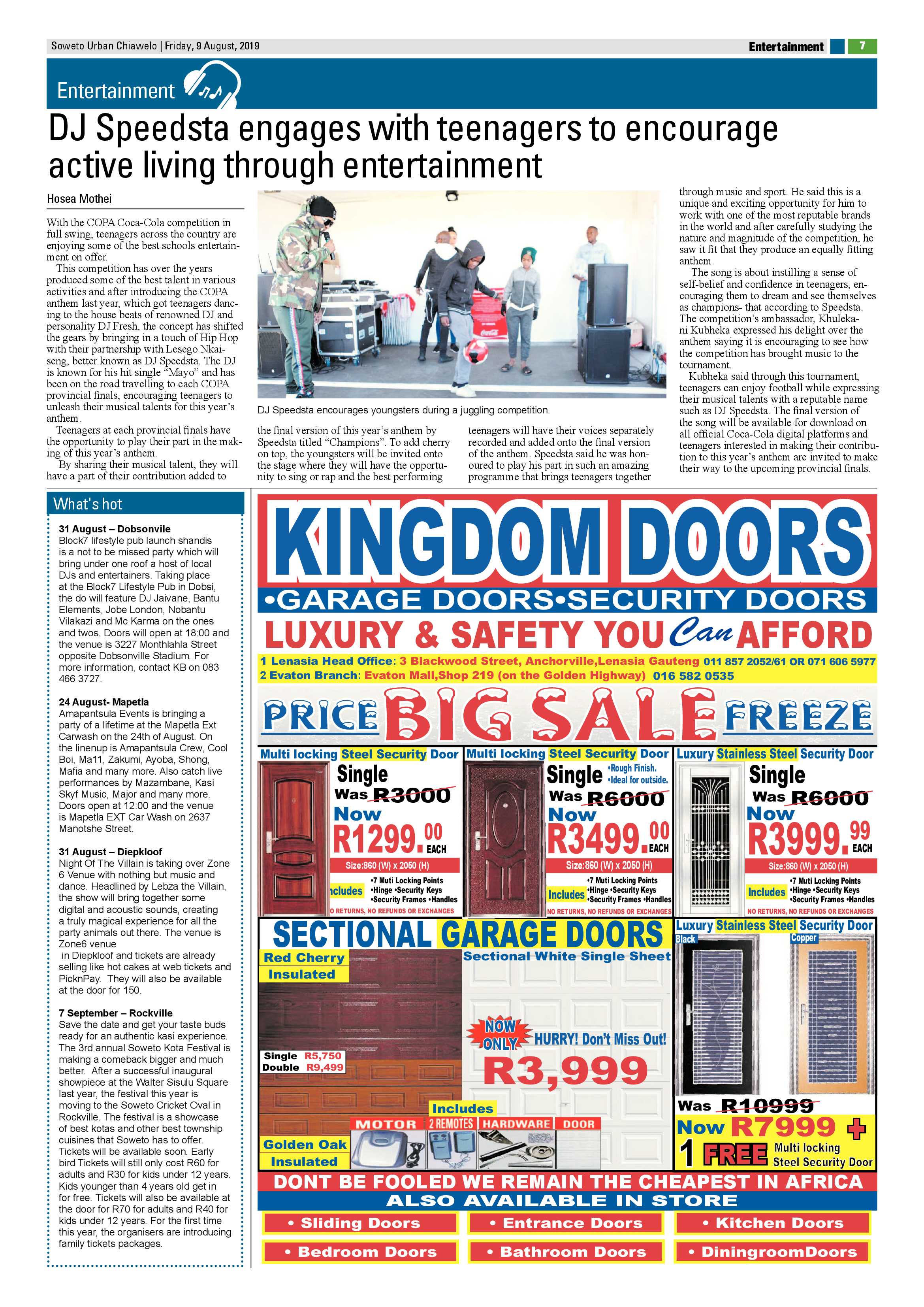 Chiawelo News – August 9, 2019 page 7