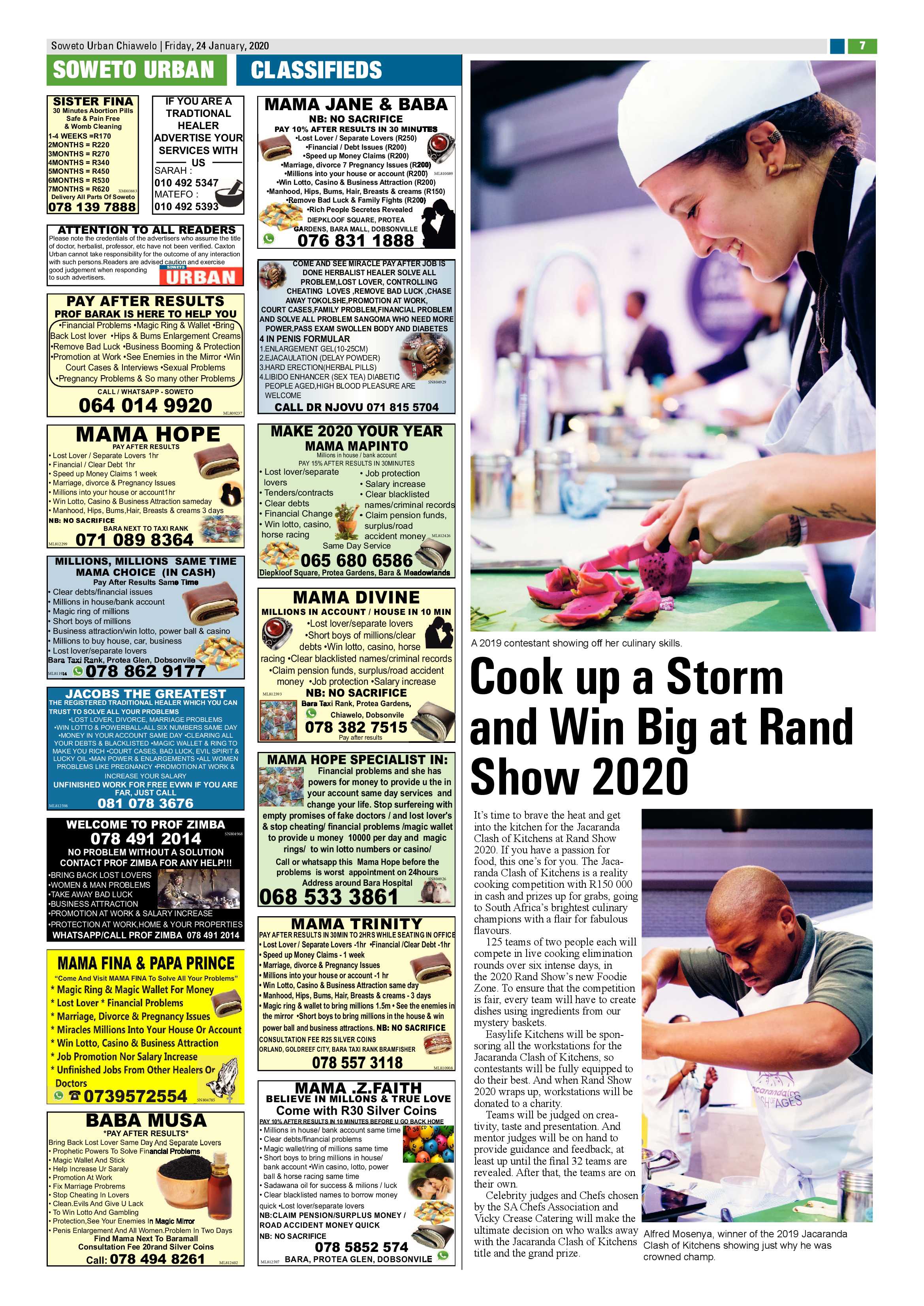 Chiawelo News – January 24, 2020 page 7