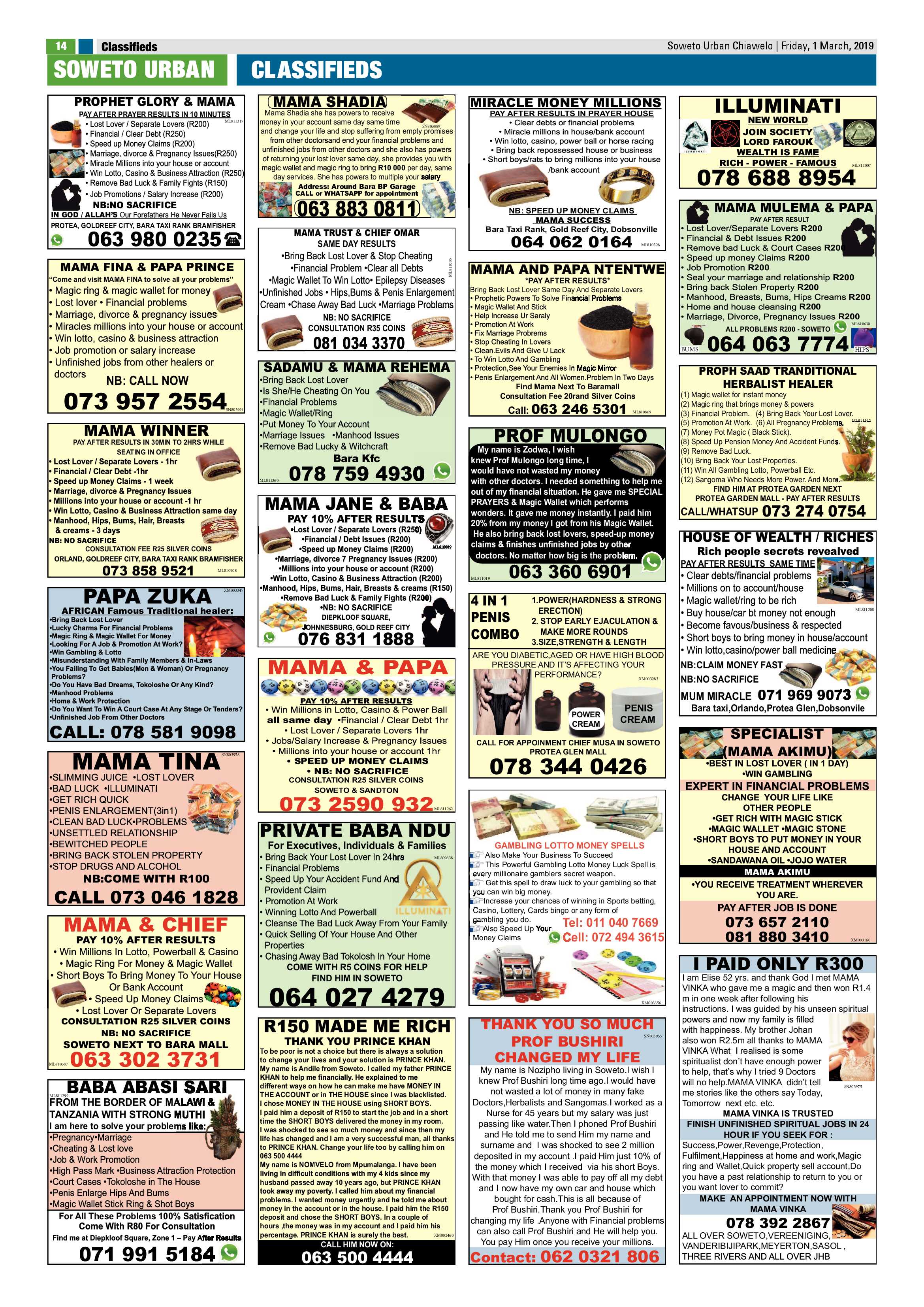 Chiawelo News – March 1, 2019 page 14